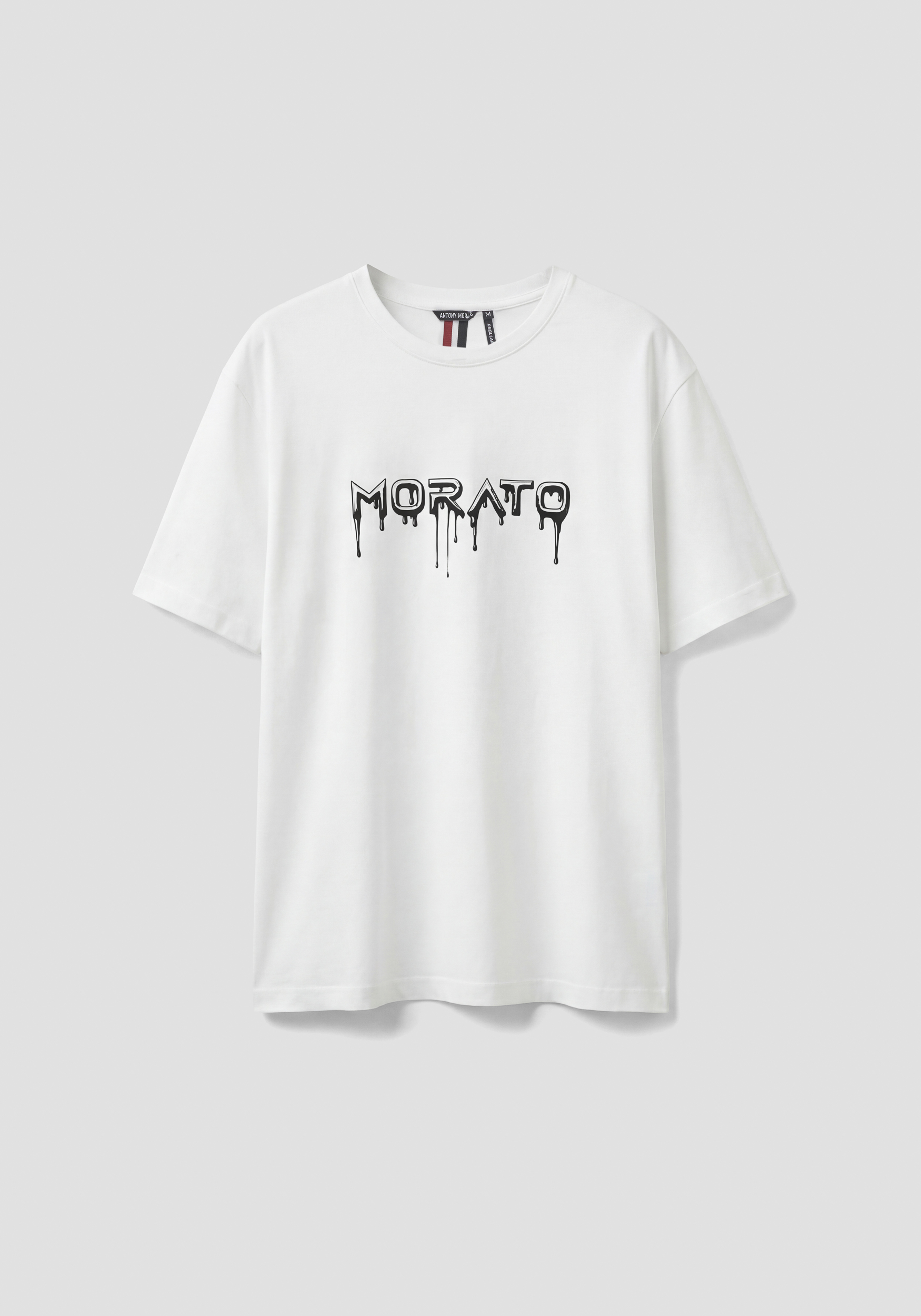 CAMISETA REGULAR FIT DE PUNTO DE ALGODÓN CON LOGOTIPO ESTAMPADO