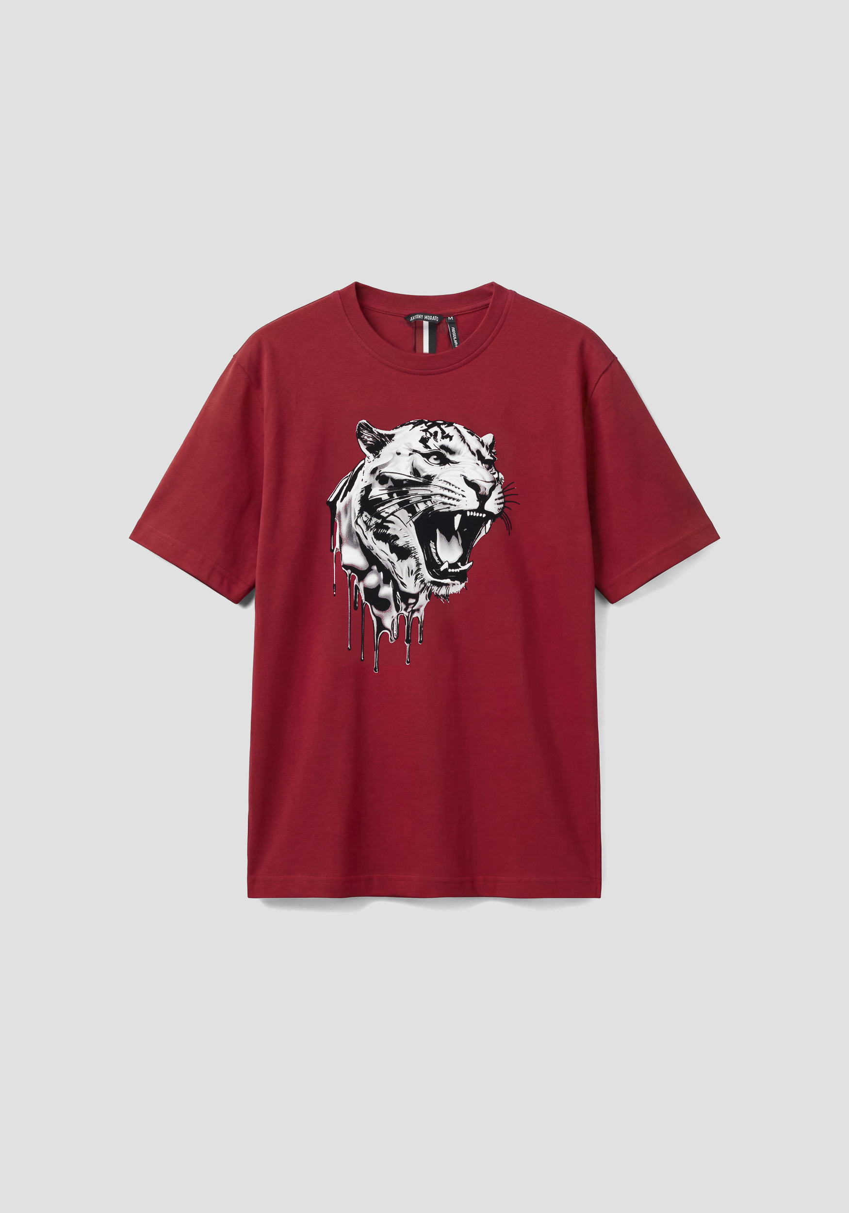 CAMISETA REGULAR FIT DE PUNTO DE ALGODÓN LIGERO CON ESTAMPADO