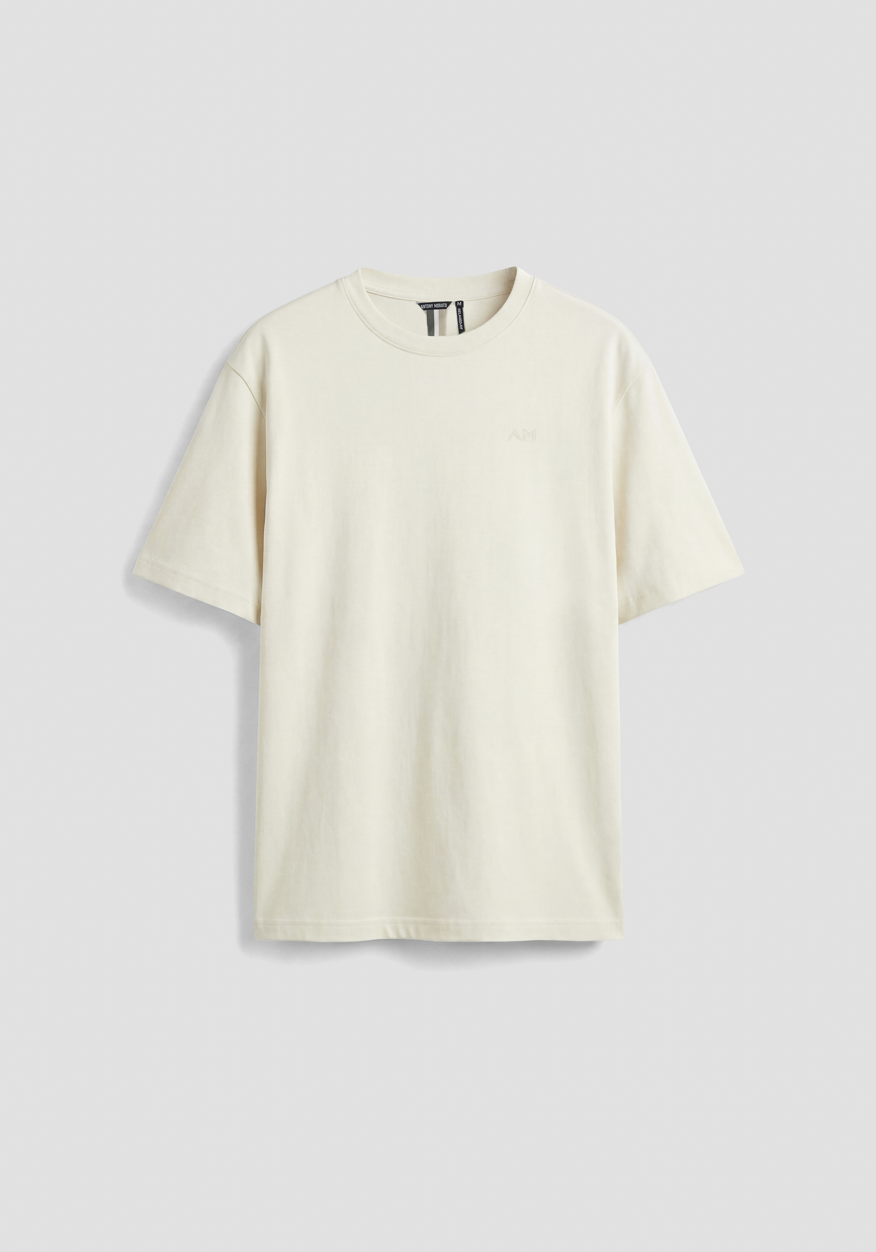 CAMISETA RELAXED FIT DE PUNTO DE ALGODÓN CON LOGOTIPO ESTAMPADO