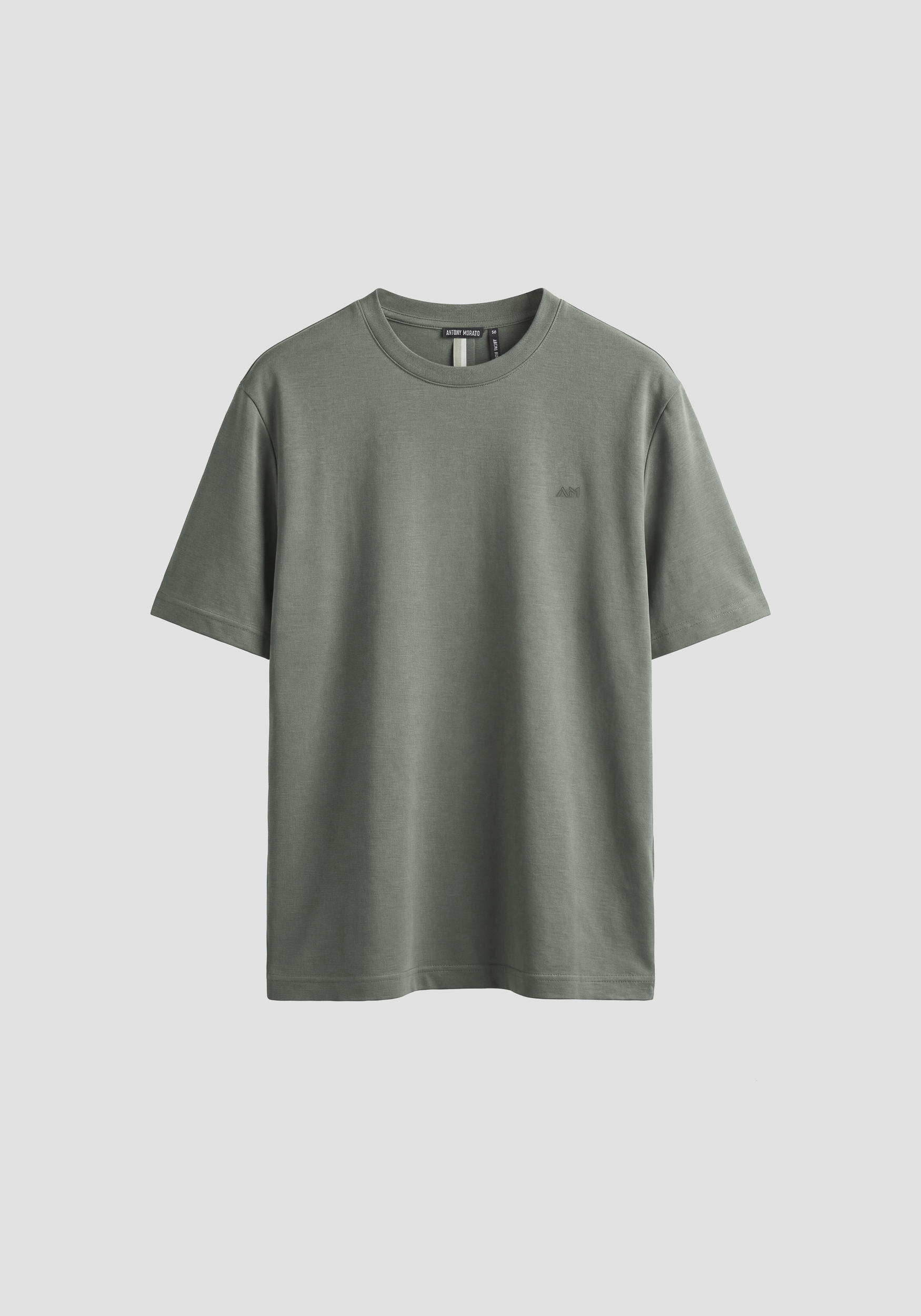 CAMISETA RELAXED FIT DE PUNTO DE ALGODÓN CON LOGOTIPO ESTAMPADO