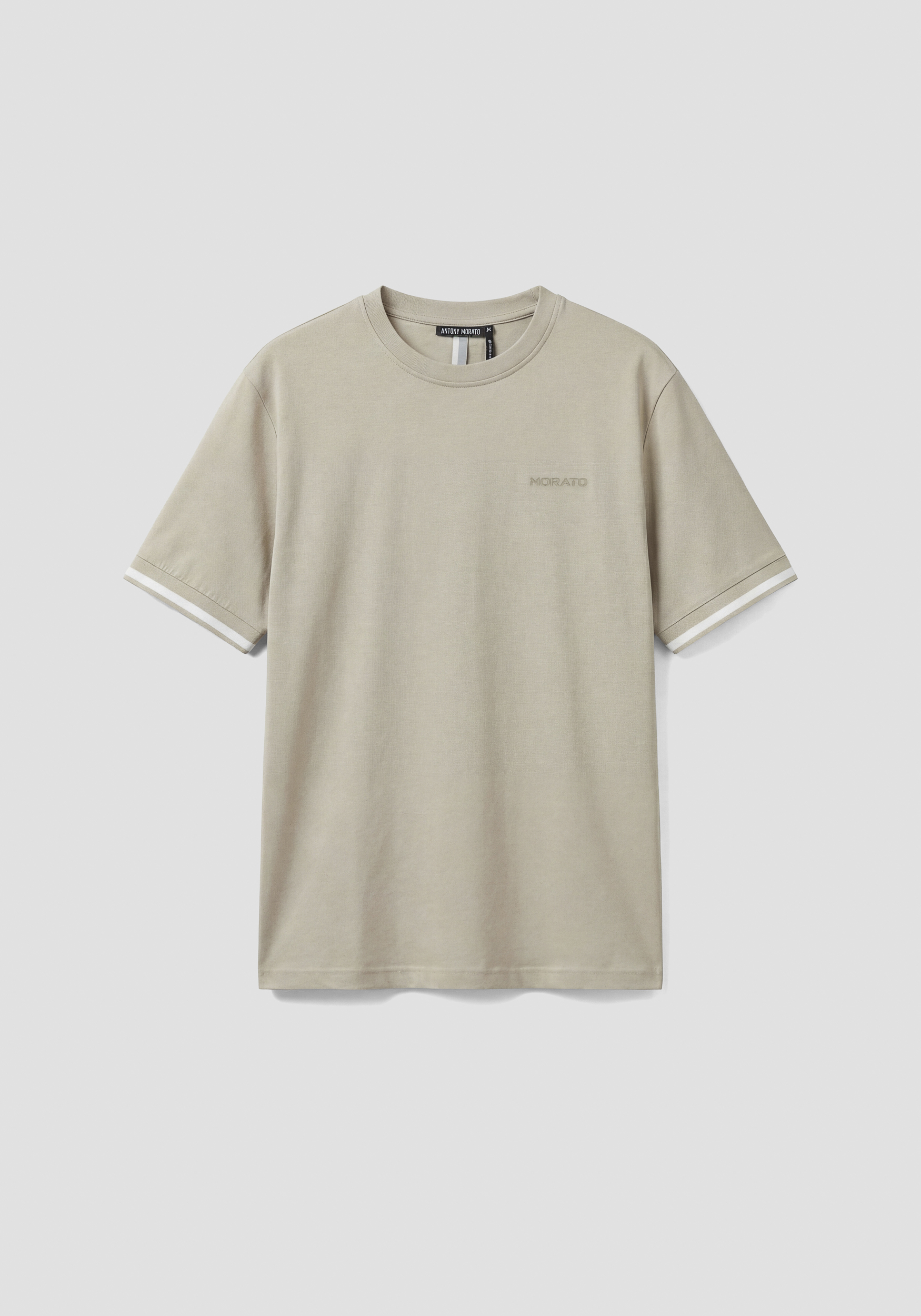 CAMISETA REGULAR FIT DE PUNTO DE ALGODÓN CON LOGOTIPO BORDADO