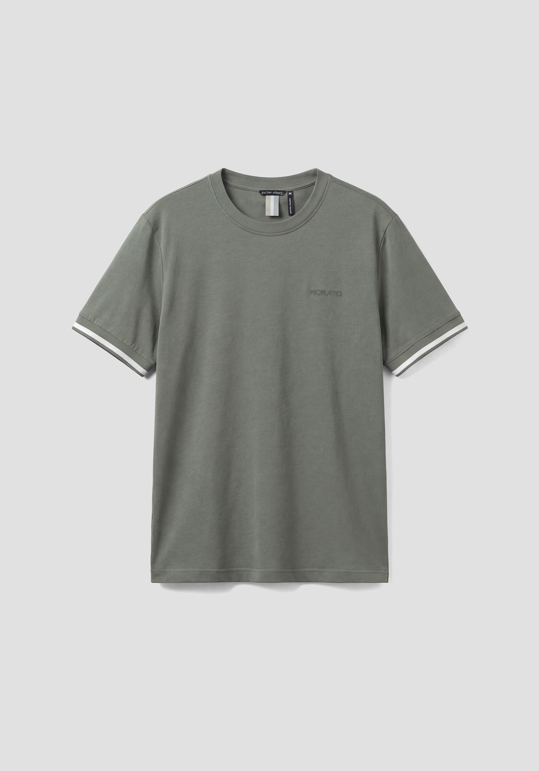 CAMISETA REGULAR FIT DE PUNTO DE ALGODÓN CON LOGOTIPO BORDADO