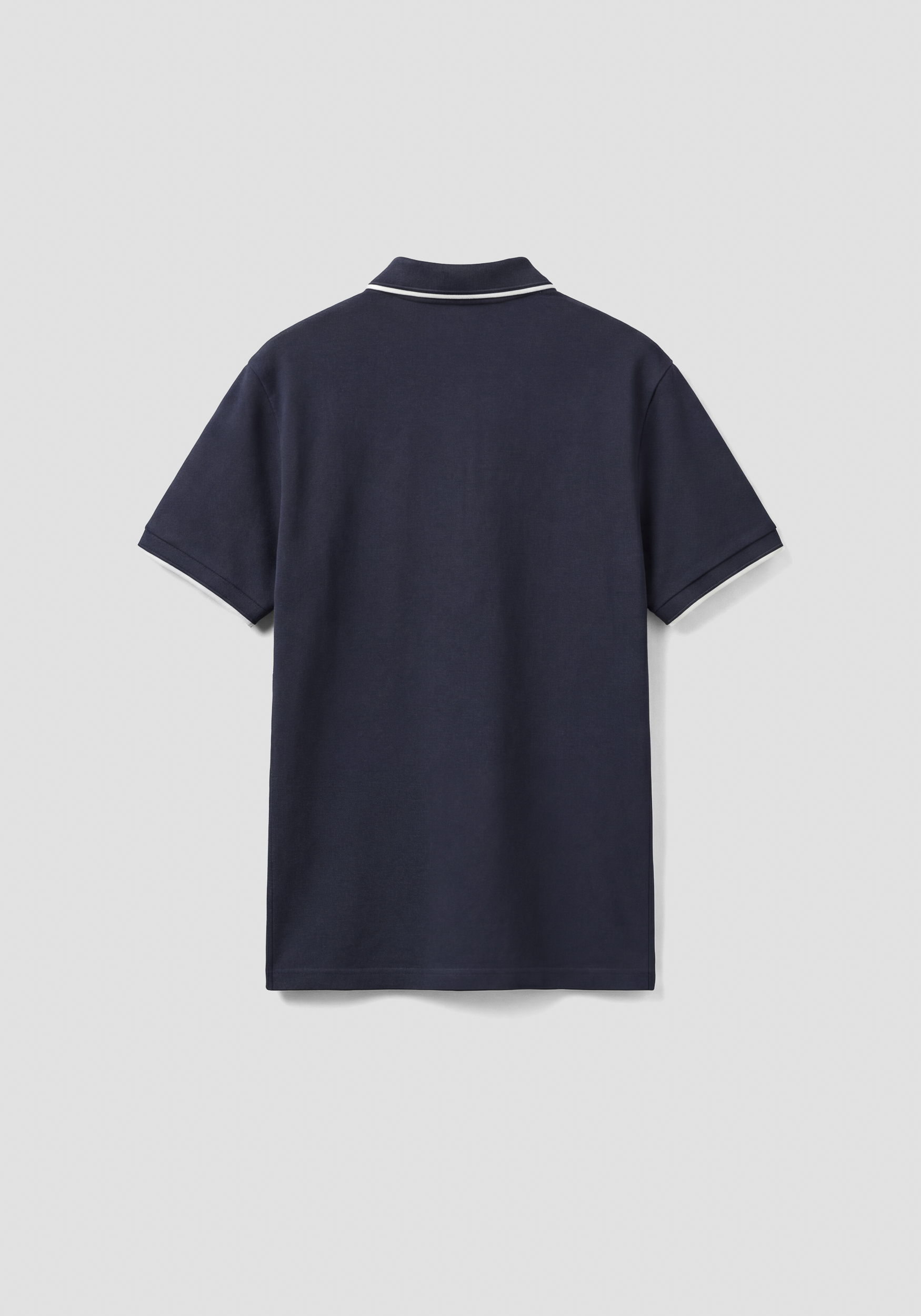 REGULAR FIT PIQUÉ POLO SHIRT WITH DETAILED COLLAR