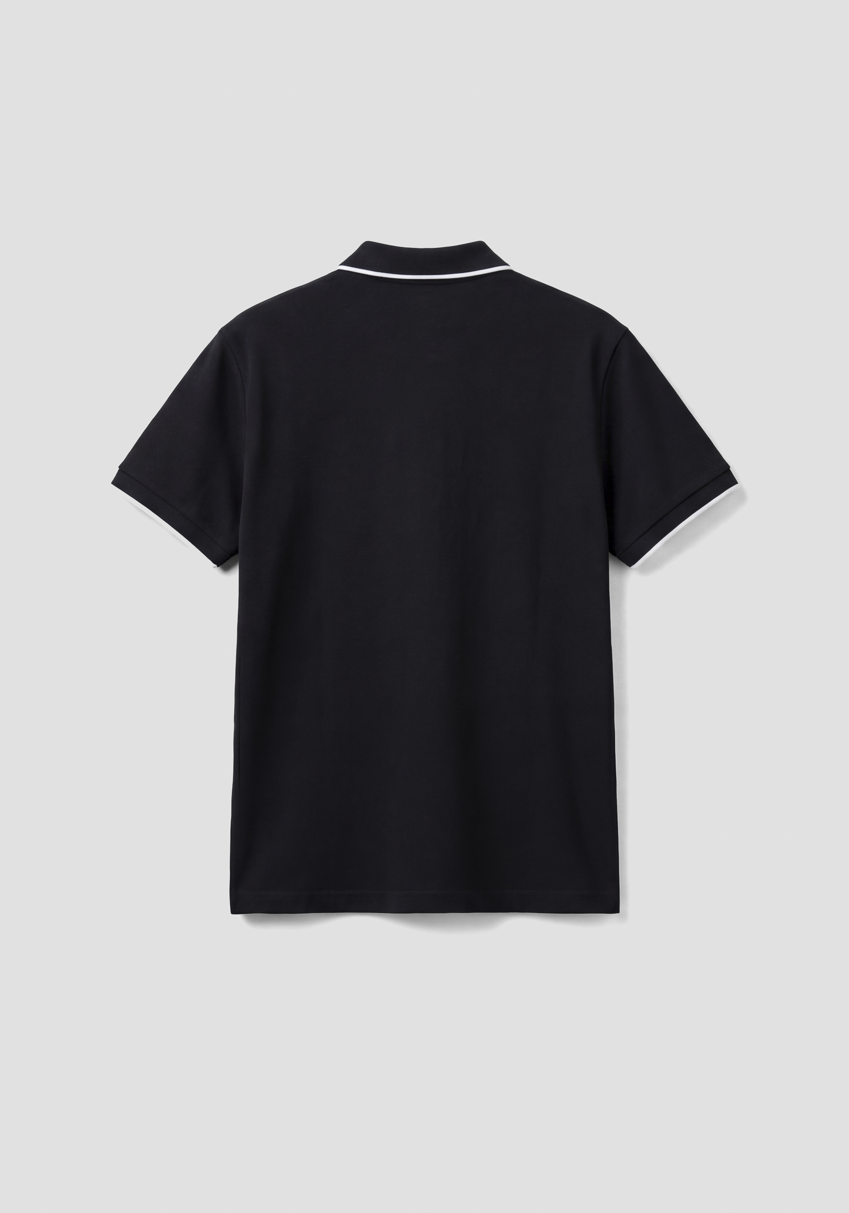 REGULAR FIT PIQUÉ POLO SHIRT WITH DETAILED COLLAR