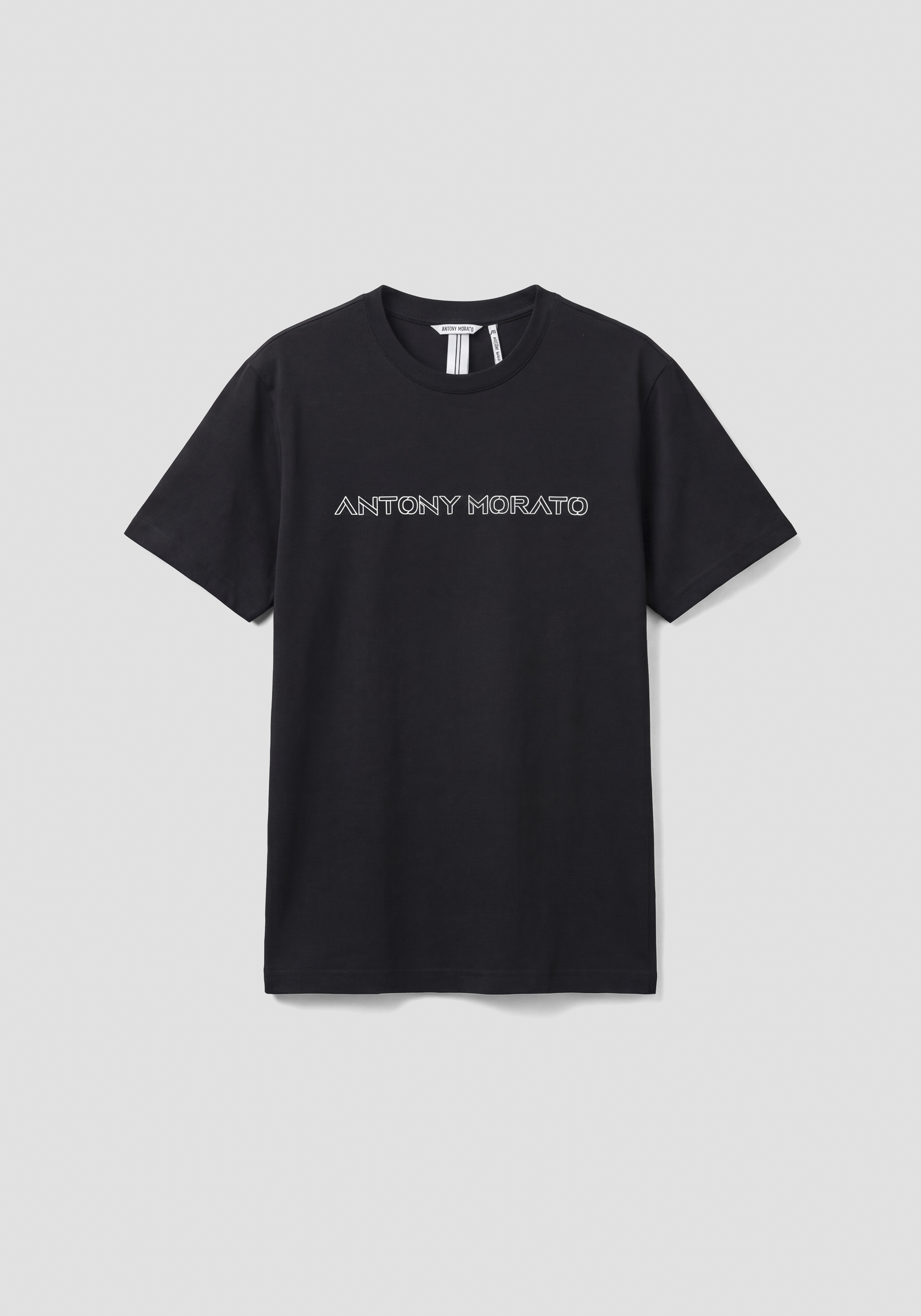 CAMISETA REGULAR FIT DE PUNTO DE ALGODÓN CON ESTAMPADO DE LOGOTIPO