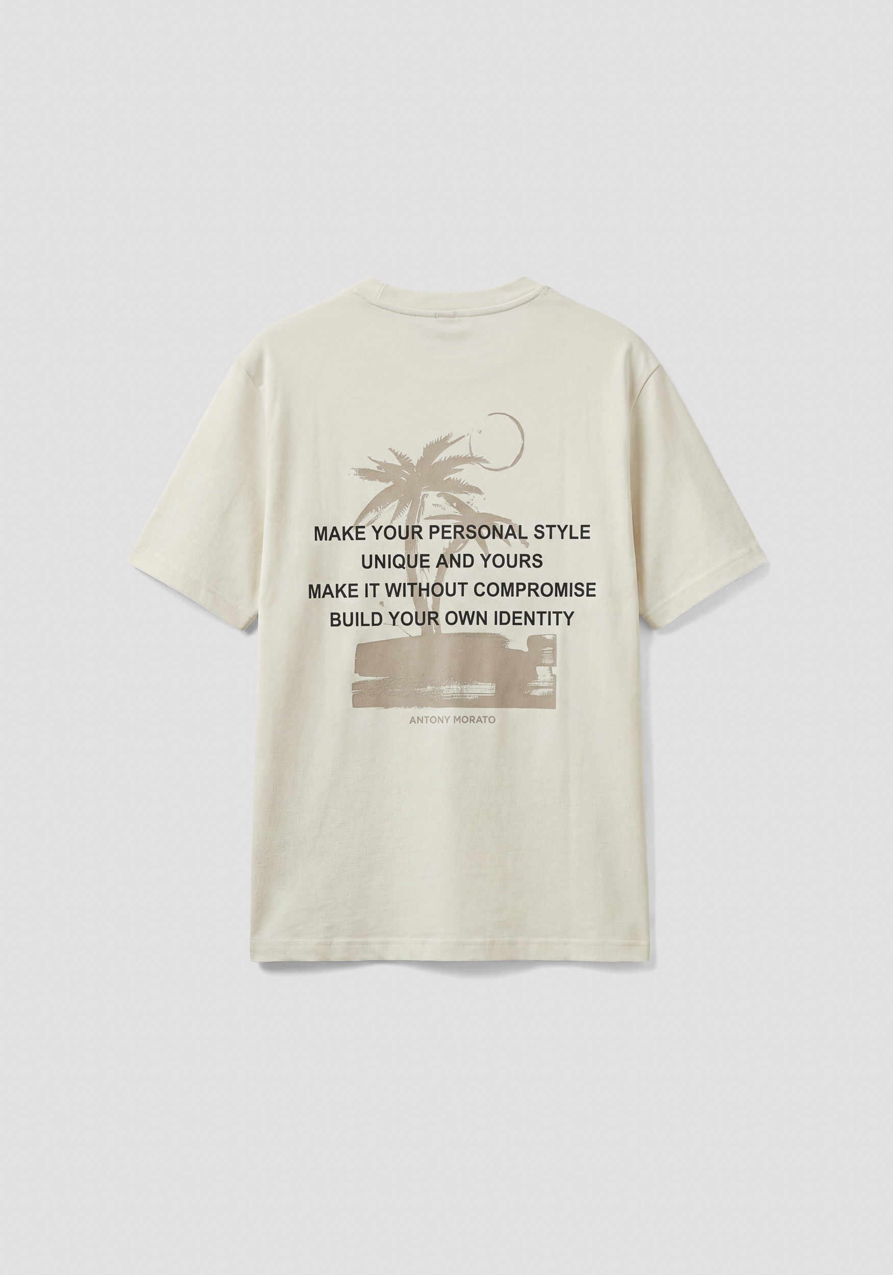 CAMISETA RELAXED FIT DE PUNTO DE ALGODÓN CON ESTAMPADO