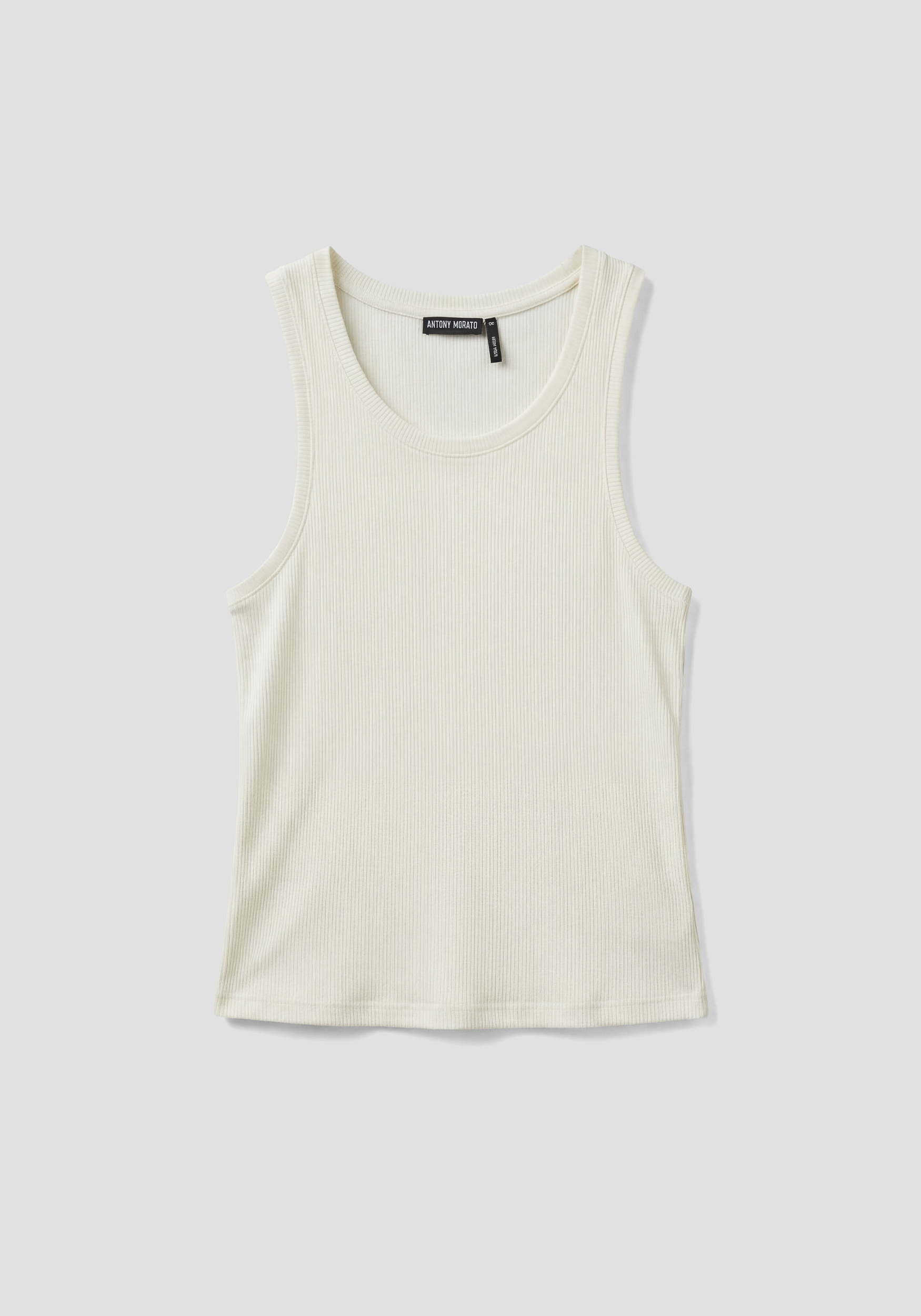 CAMISETA SIN MANGAS SLIM FIT DE MEZCLA DE ALGODÓN Y LYOCELL