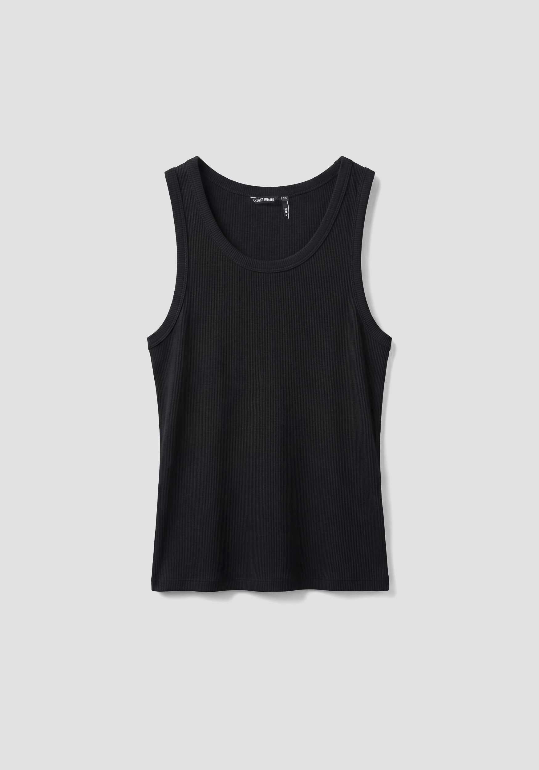 CAMISETA SIN MANGAS SLIM FIT DE MEZCLA DE ALGODÓN Y LYOCELL