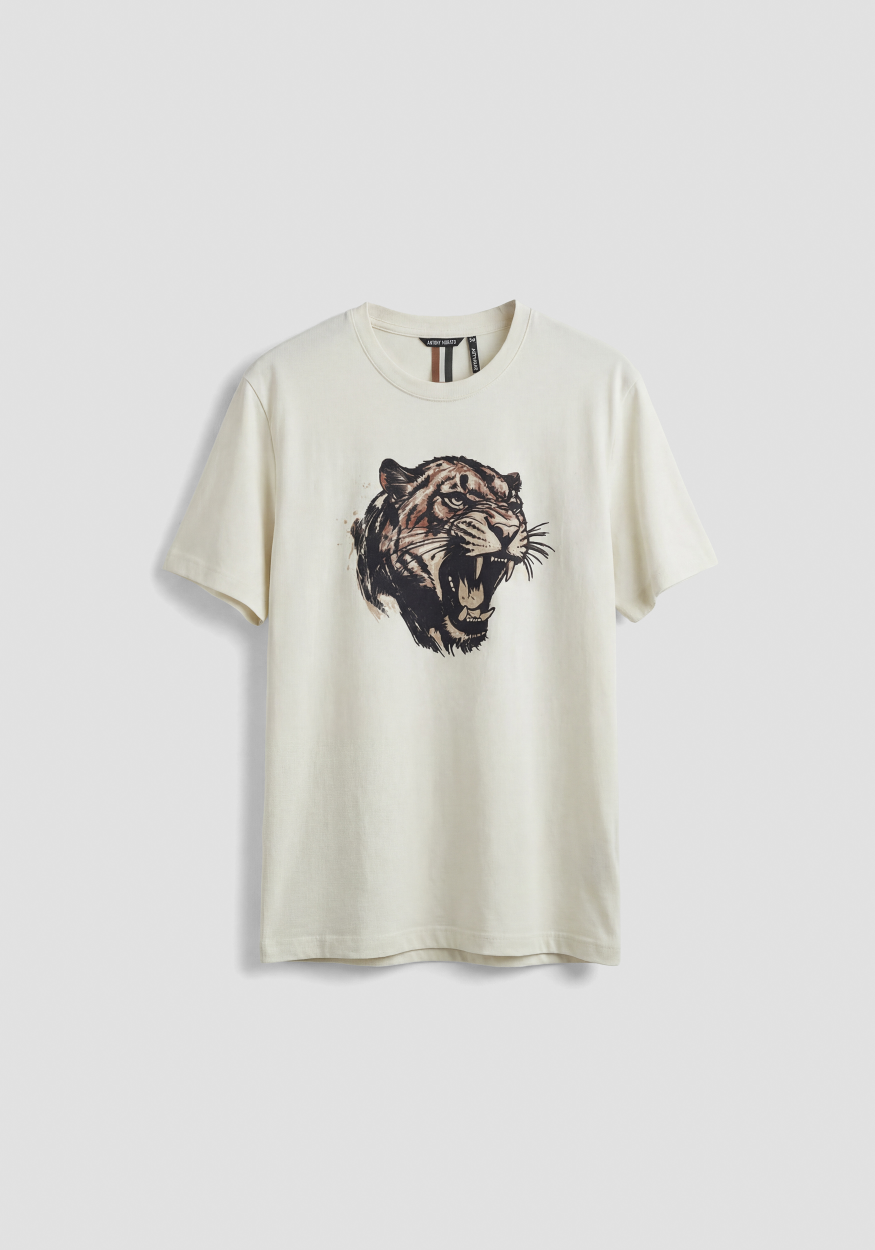 CAMISETA REGULAR FIT DE PUNTO DE ALGODÓN CON ESTAMPADO