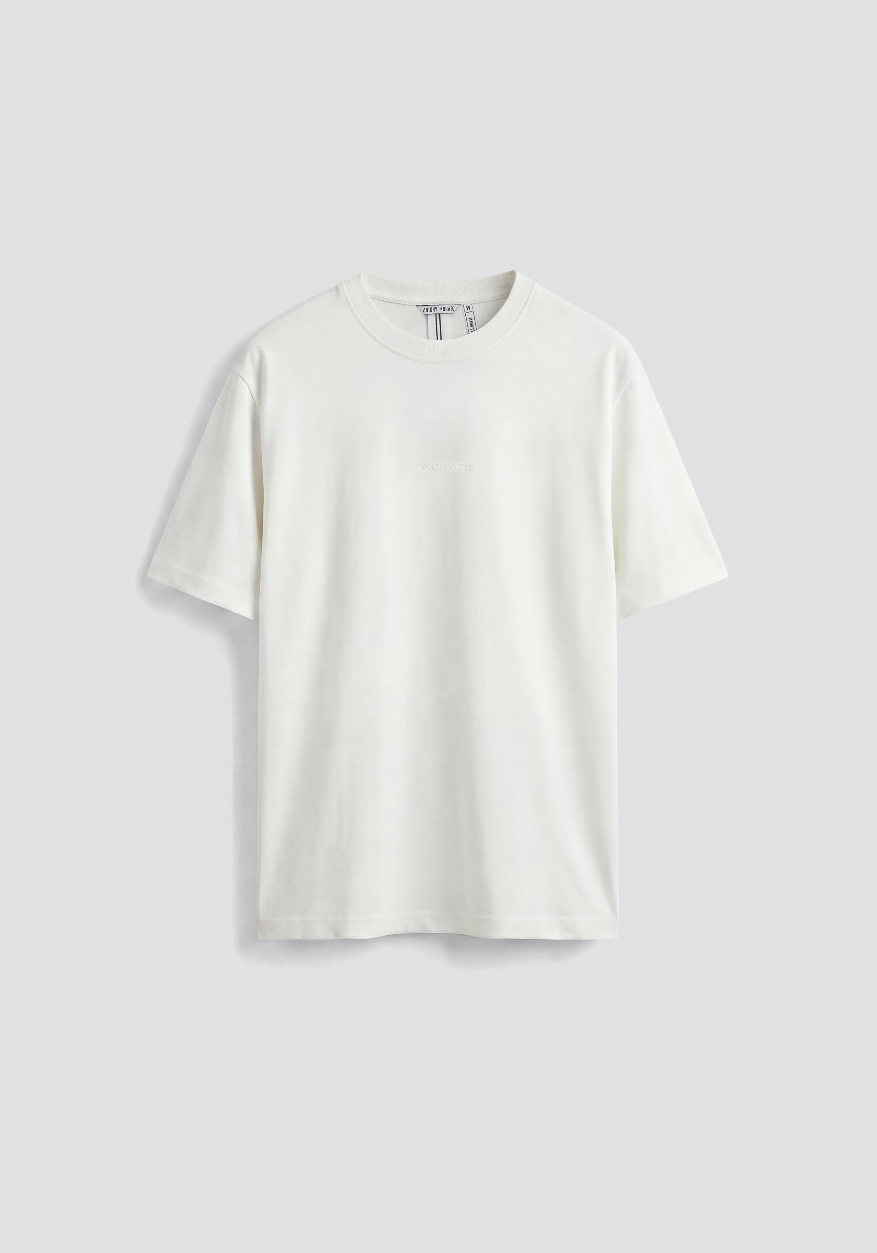 CAMISETA RELAXED FIT DE PUNTO DE ALGODÓN CON LOGOTIPO