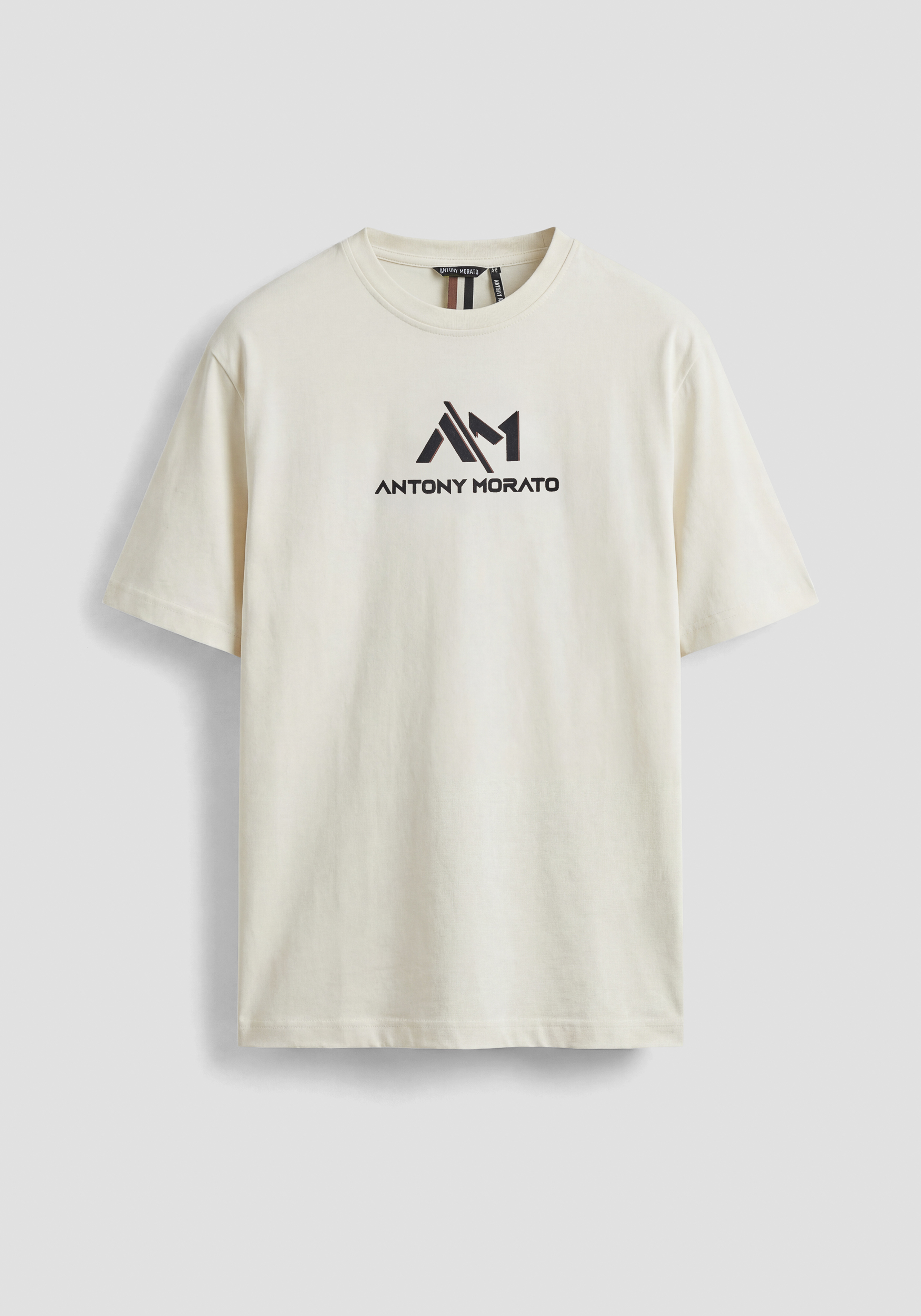 CAMISETA REGULAR FIT DE PUNTO DE ALGODÓN CON LOGOTIPO