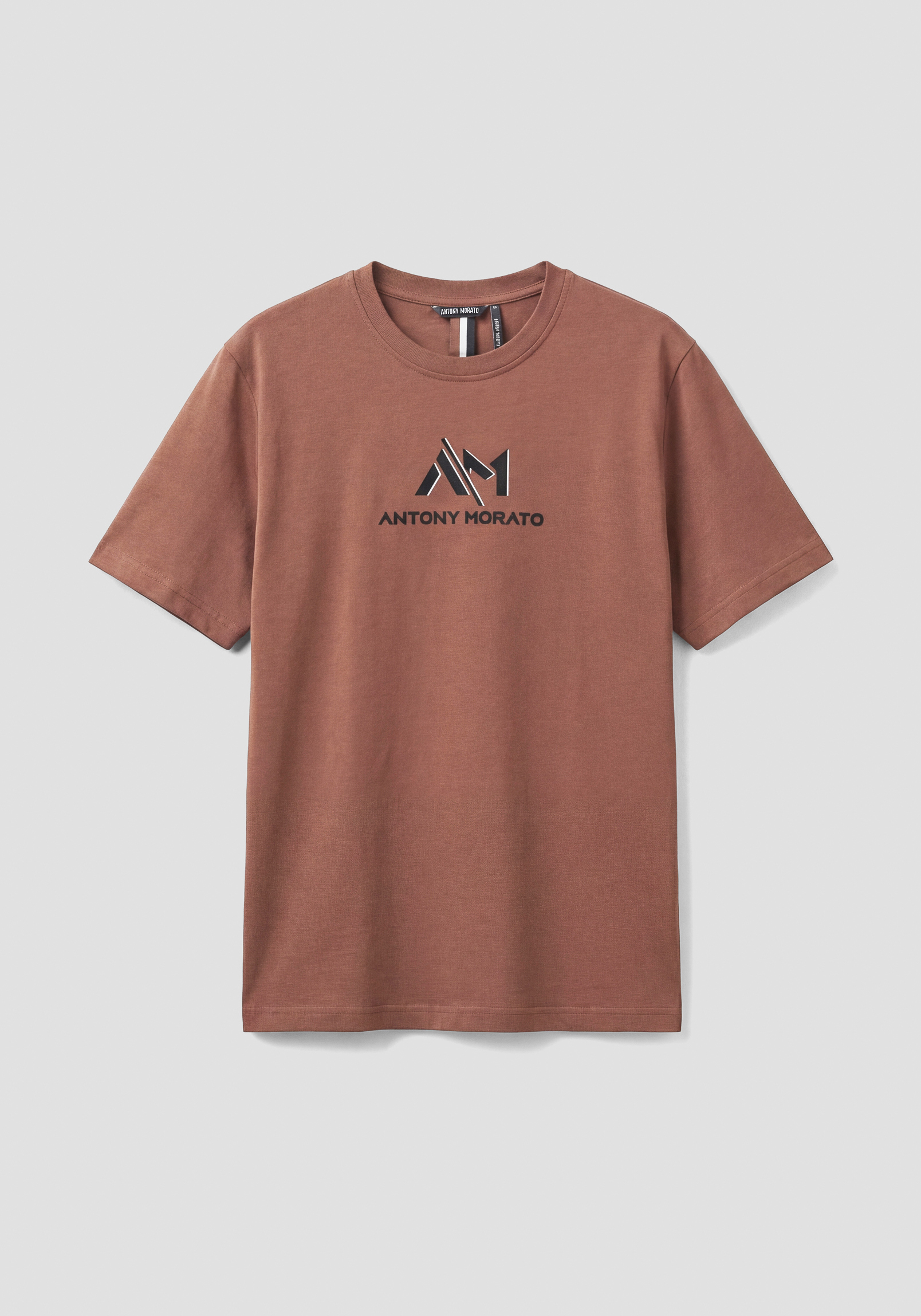 CAMISETA REGULAR FIT DE PUNTO DE ALGODÓN CON LOGOTIPO
