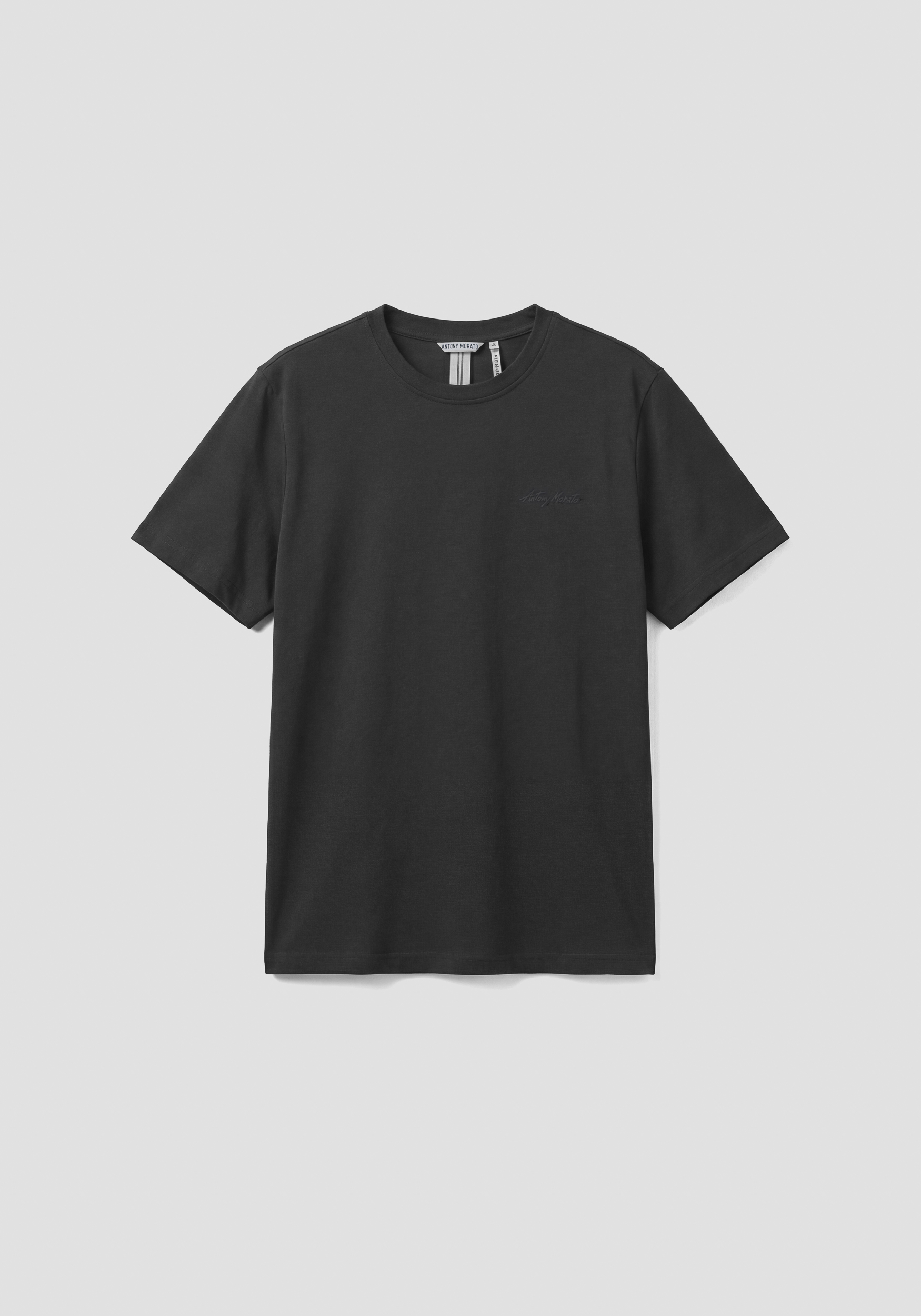 CAMISETA REGULAR FIT DE MEZCLA DE ALGODÓN Y VISCOSA CON LOGOTIPO DE GOMA