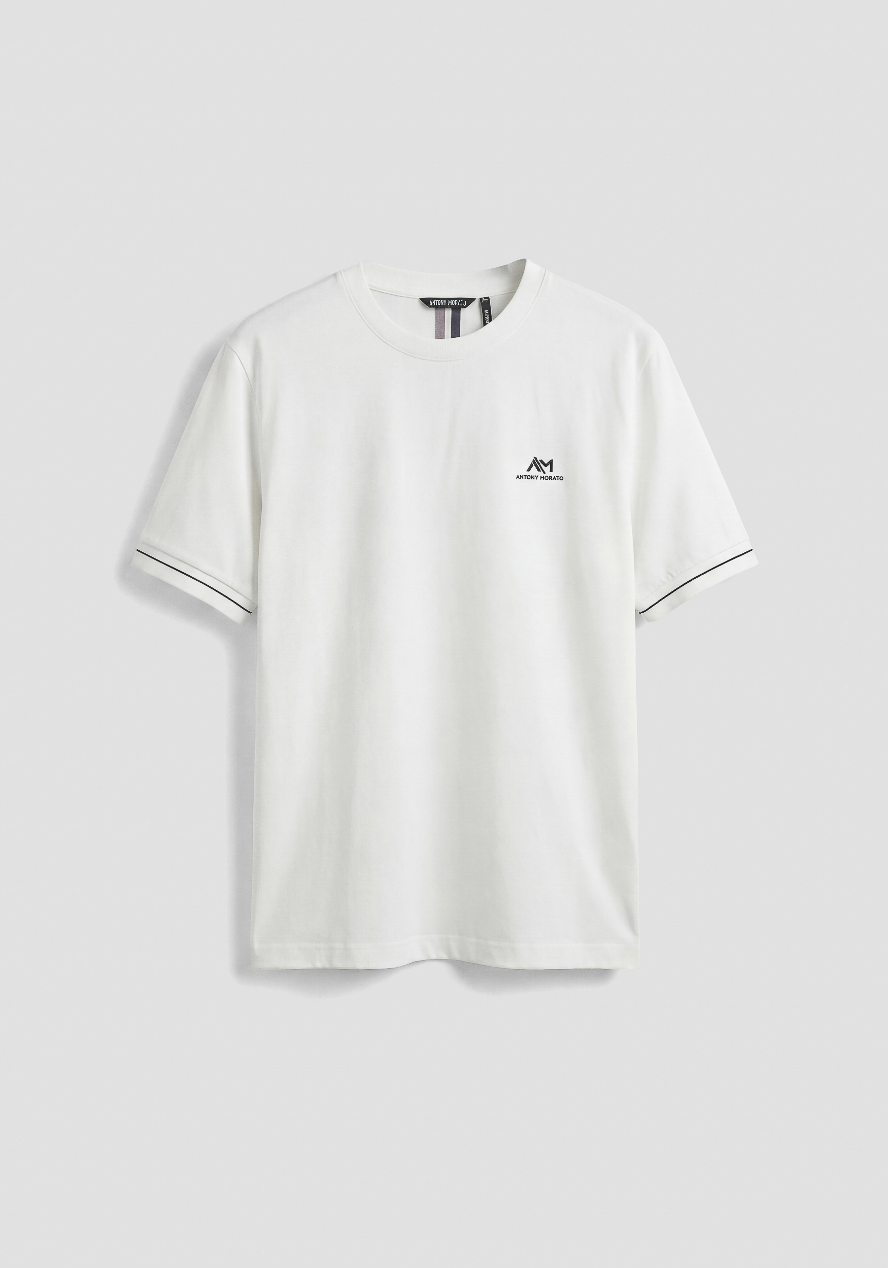 CAMISETA REGULAR FIT DE PUNTO DE ALGODÓN CON LOGOTIPO