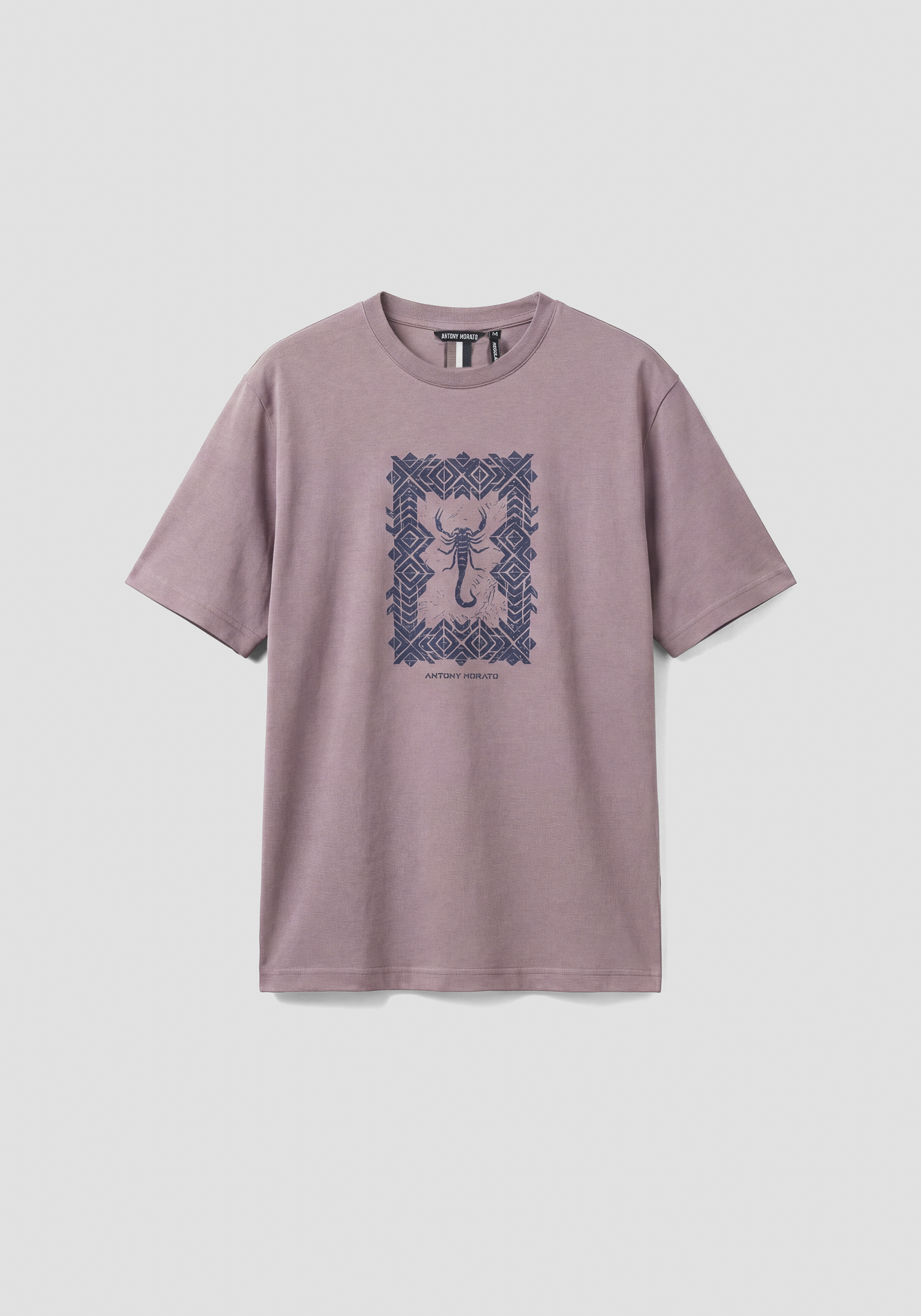 CAMISETA REGULAR FIT DE MEZCLA DE ALGODÓN INTERLOCK CON ESTAMPADO DE ESCORPIÓN