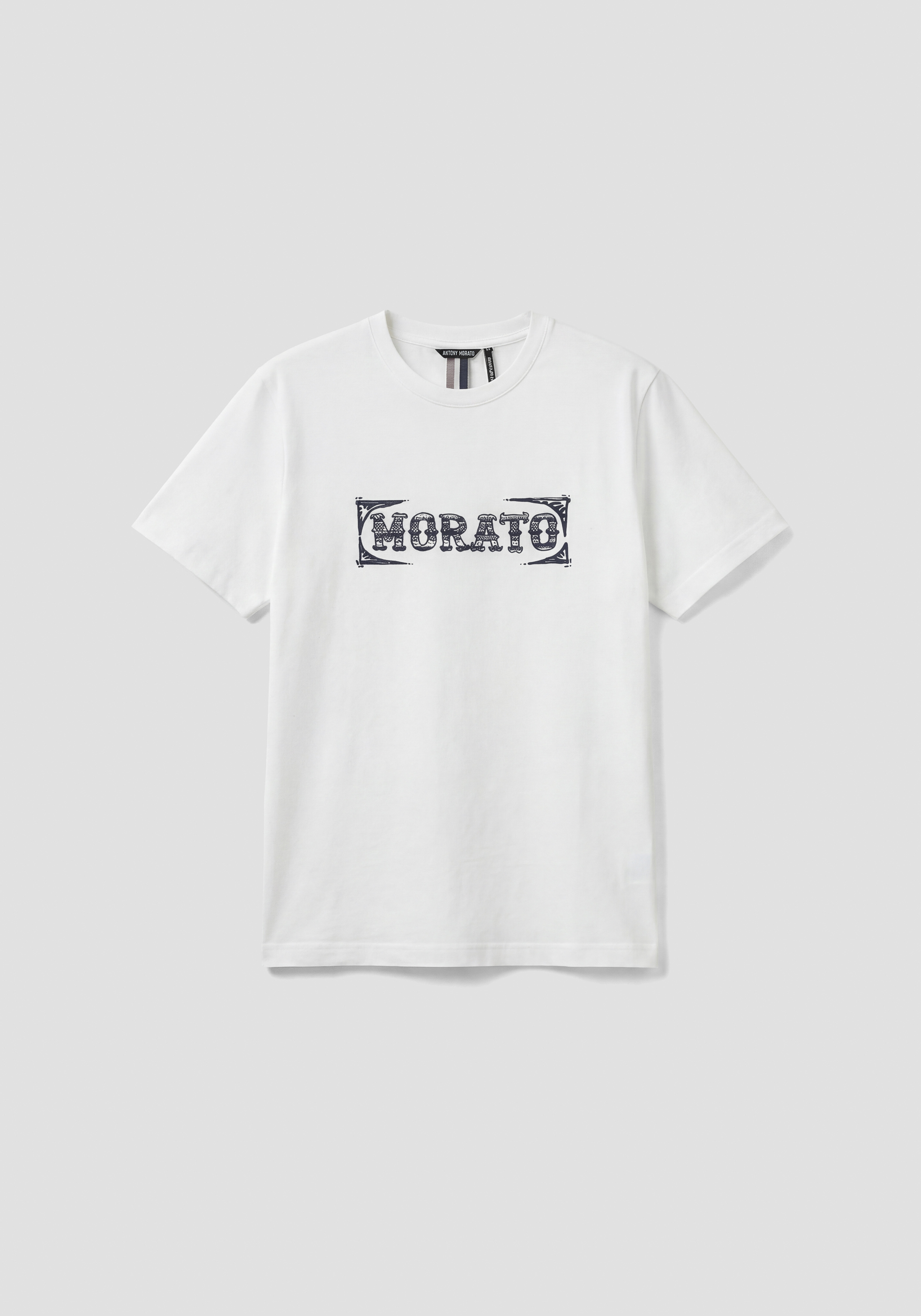 REGULAR FIT COTTON JERSEY T-SHIRT WITH PRINTED LOGO