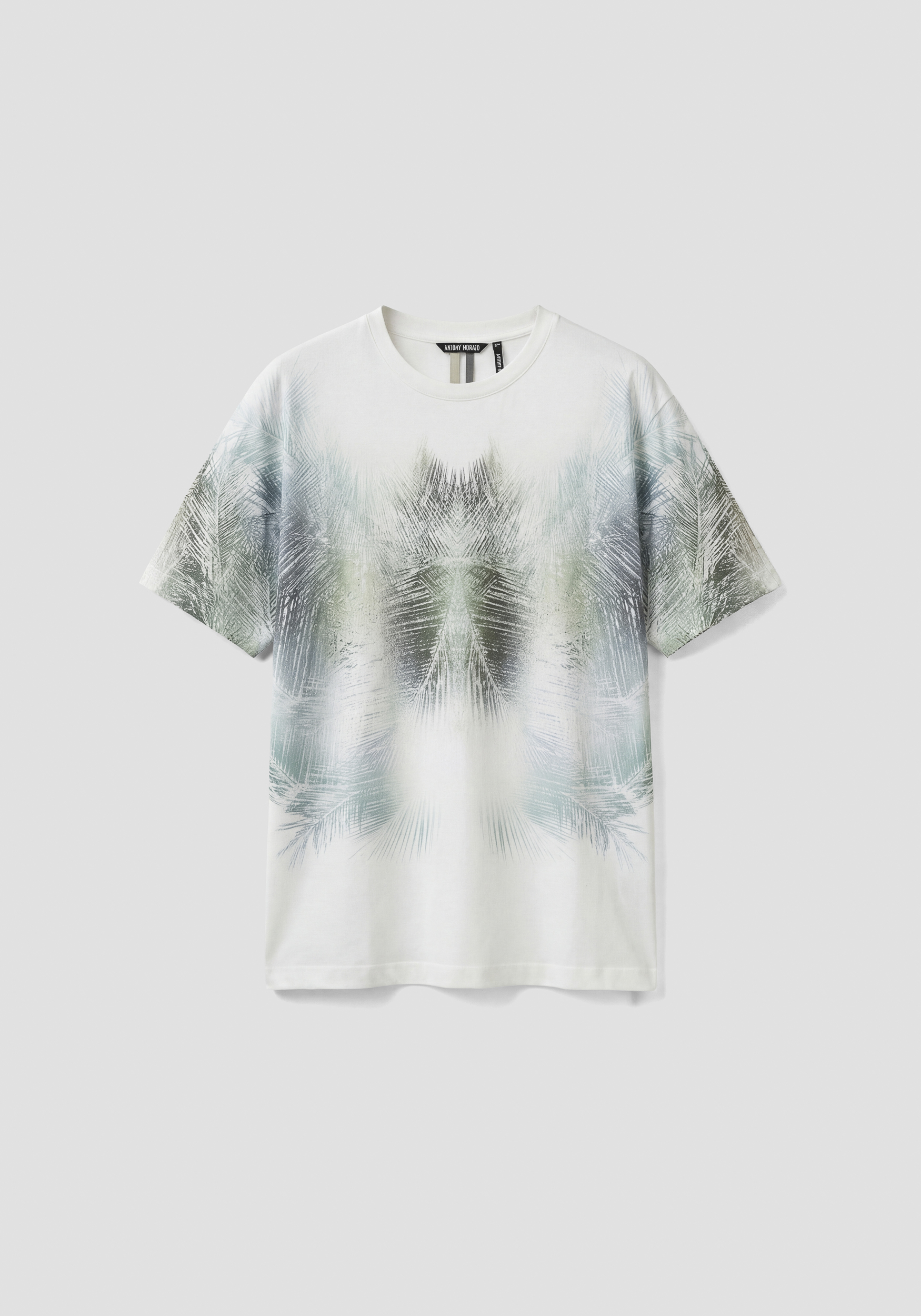 CAMISETA REGULAR FIT DE PUNTO DE ALGODÓN CON ESTAMPADO ABSTRACTO