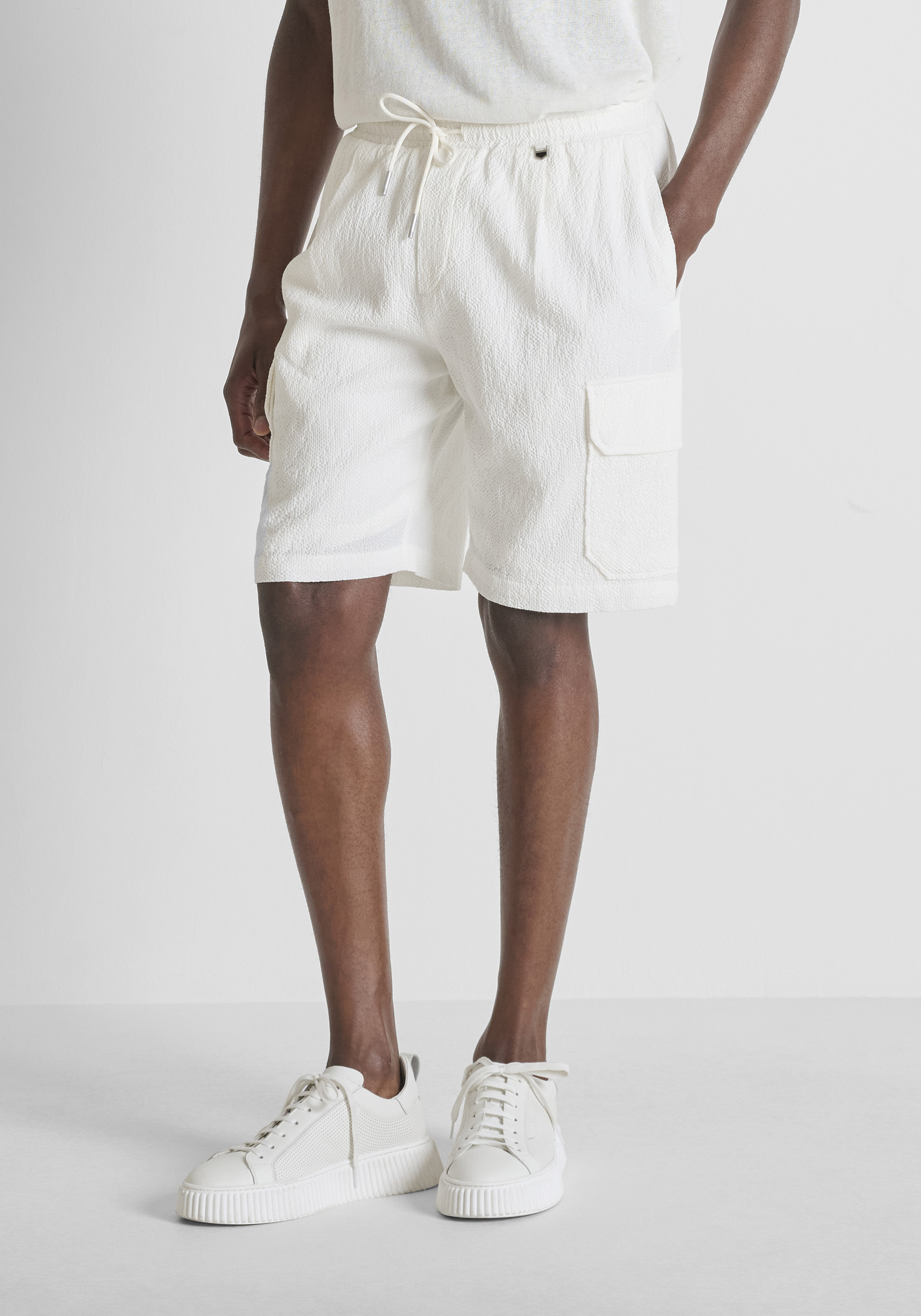 PANTALONES CORTOS RELAXED FIT DE ALGODÓN