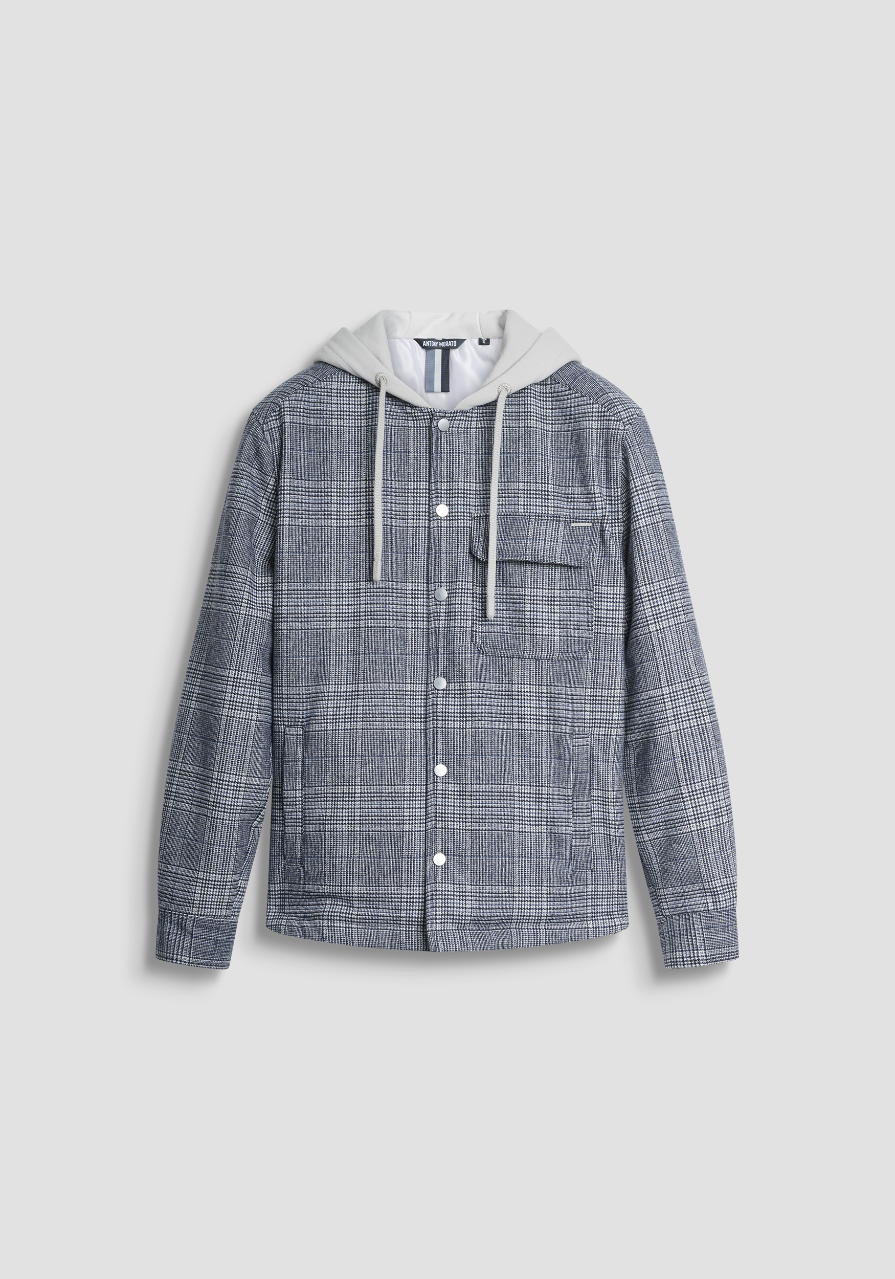 CAMISA REGULAR FIT EN MEZCLA DE LANA CON RELLENO SINTÉTICO DUPONT SORONA