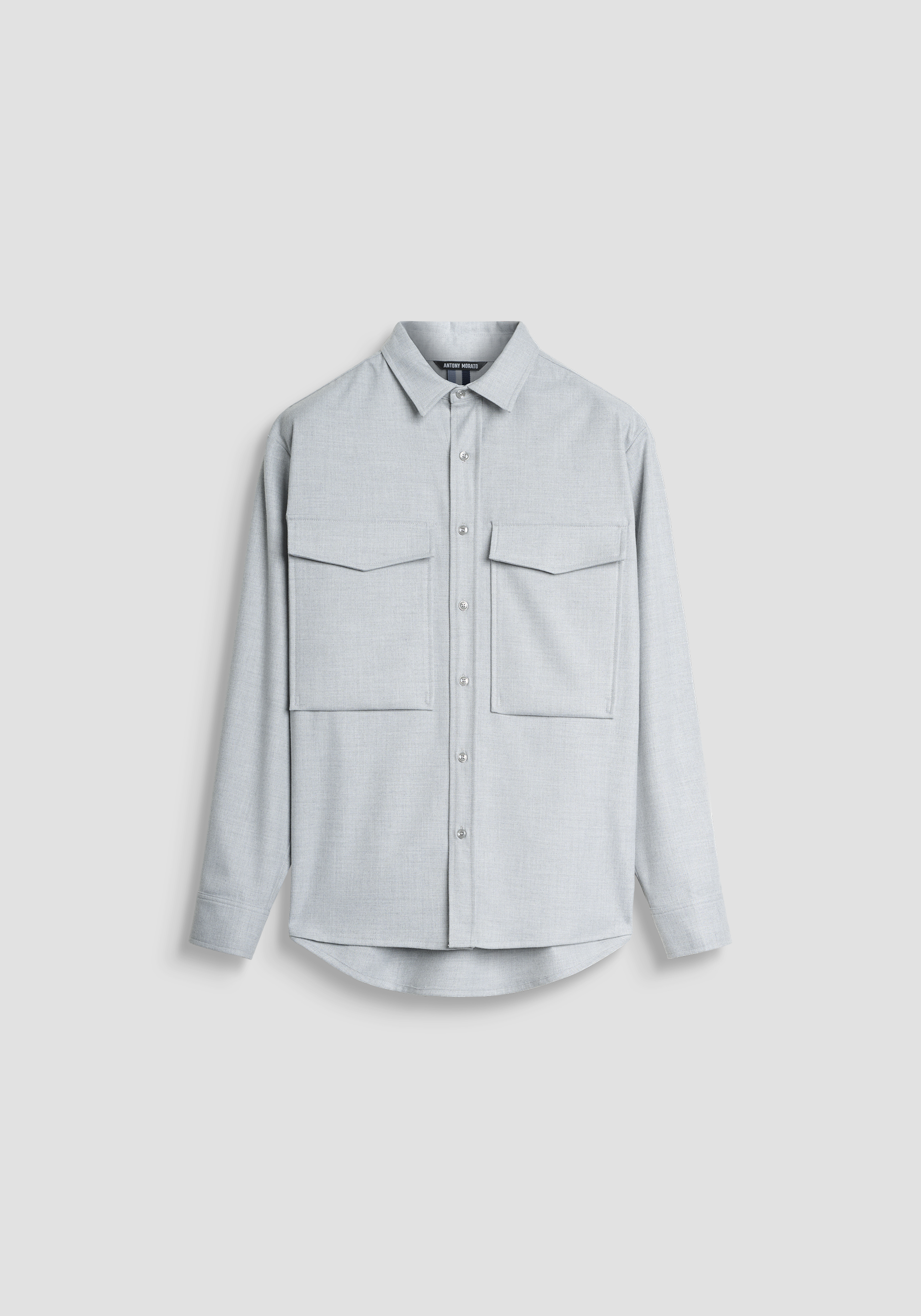 CAMISA RELAXED FIT EN MEZCLA DE VISCOSA WARM TOUCH