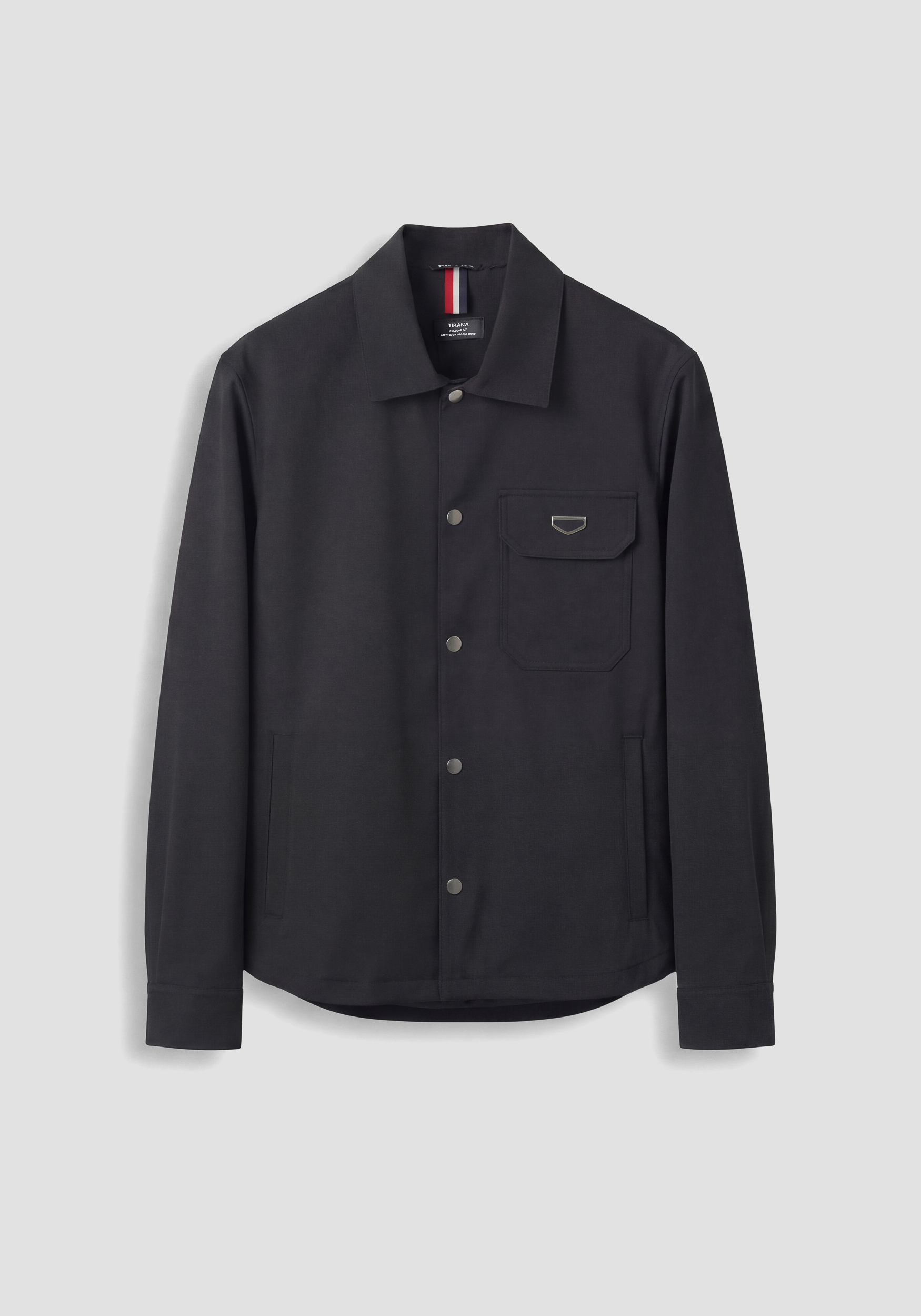 CAMISA REGULAR FIT «TIRANA» DE MEZCLA DE VISCOSA COMPUESTA ELÁSTICA