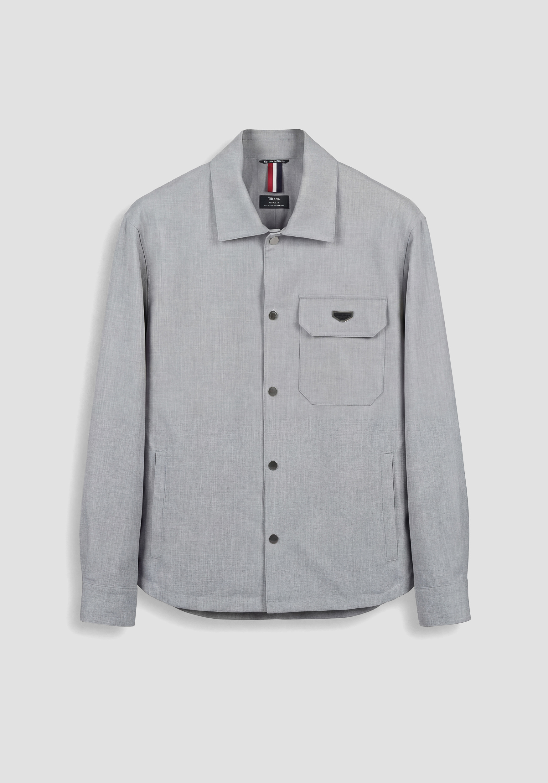 CAMISA REGULAR FIT «TIRANA» DE MEZCLA DE VISCOSA COMPUESTA ELÁSTICA