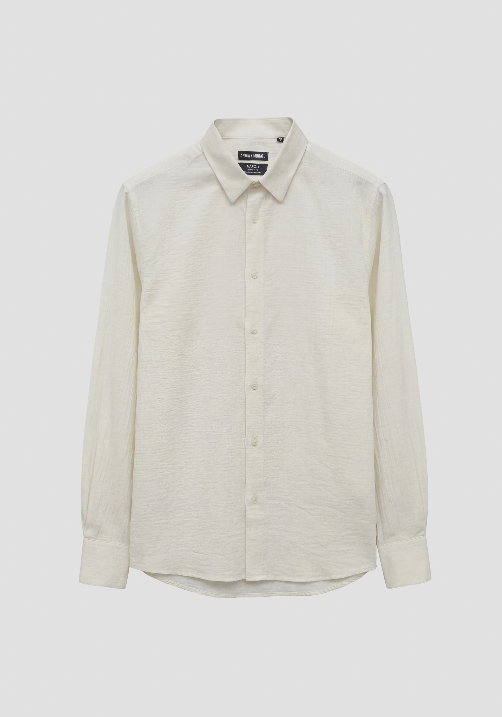 CAMISA REGULAR FIT «NAPOLI» DE MEZCLA DE LYOCELL DE TACTO SUAVE