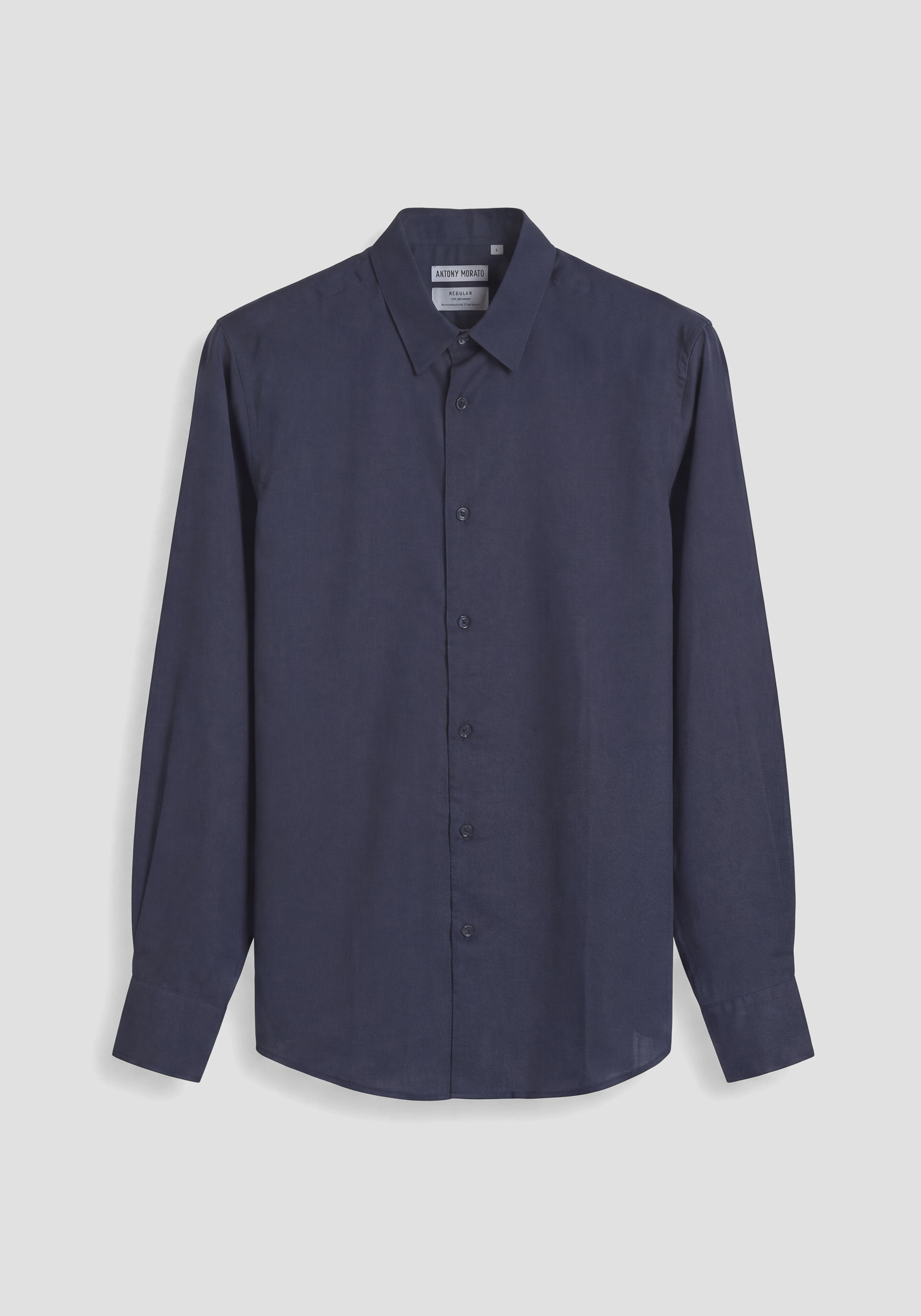 CAMISA REGULAR FIT «NAPOLI» DE MEZCLA DE LINO Y LYOCELL DE TACTO SUAVE