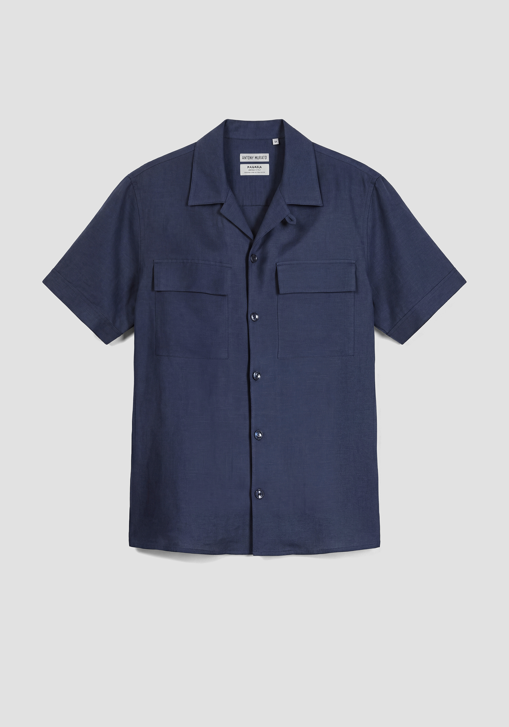 CAMISA REGULAR FIT «PANAMA» DE MEZCLA DE LINO SLUB