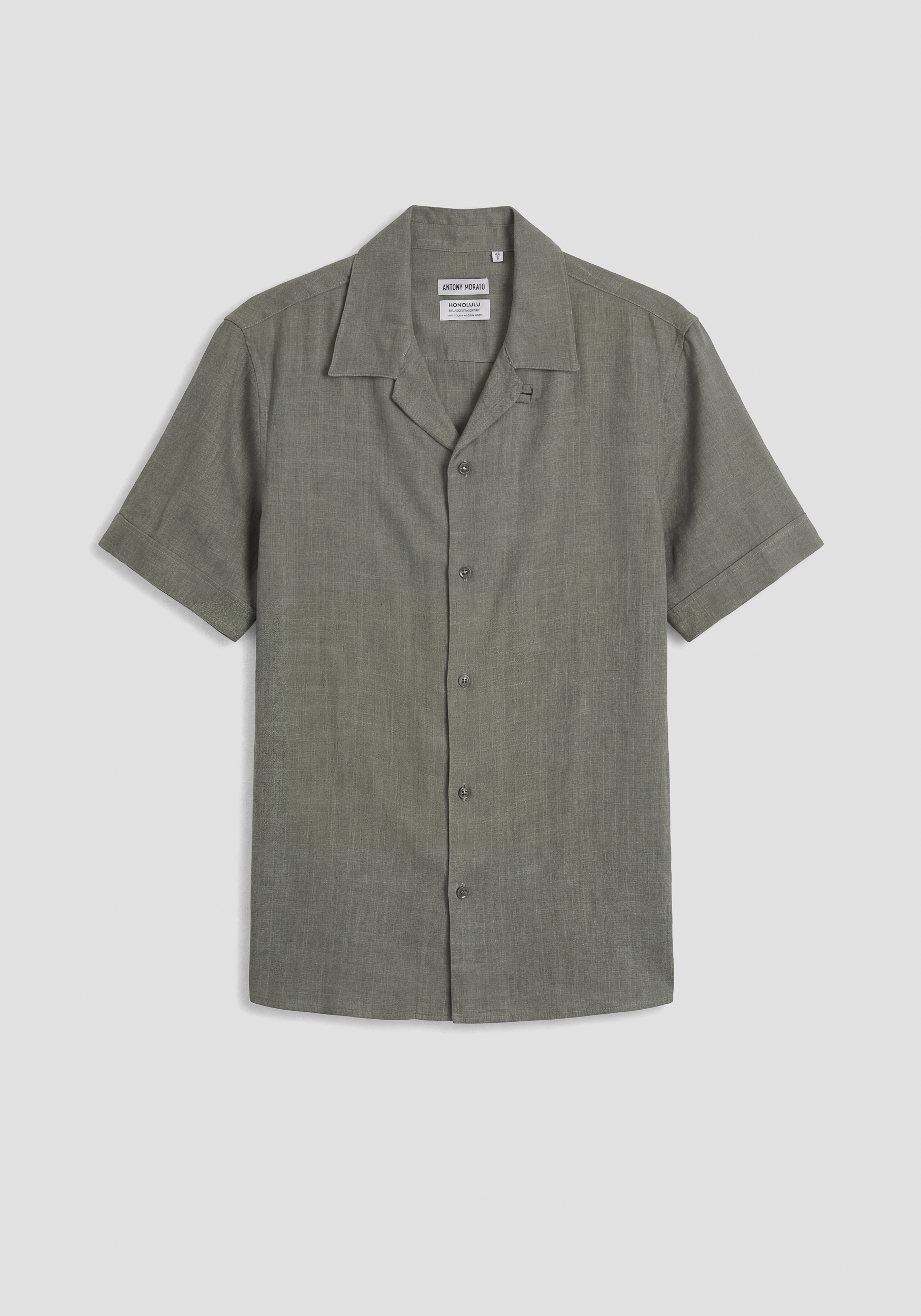 CAMISA REGULAR STRAIGHT FIT «HONOLULU» DE MEZCLA DE LINO Y VISCOSA DE TACTO SUAVE