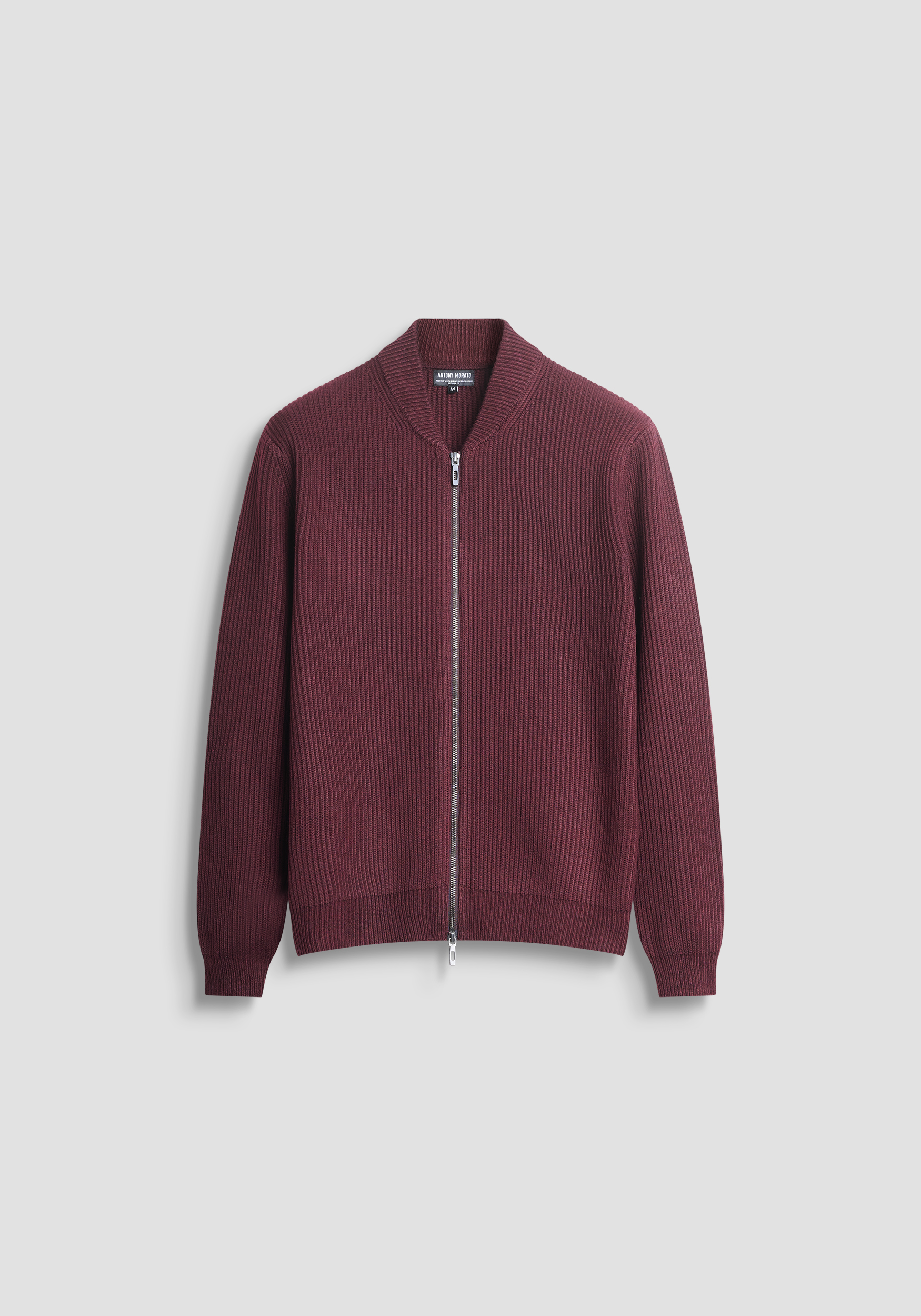 JERSEY DE PUNTO REGULAR FIT CON CREMALLERA EN MEZCLA DE LANA