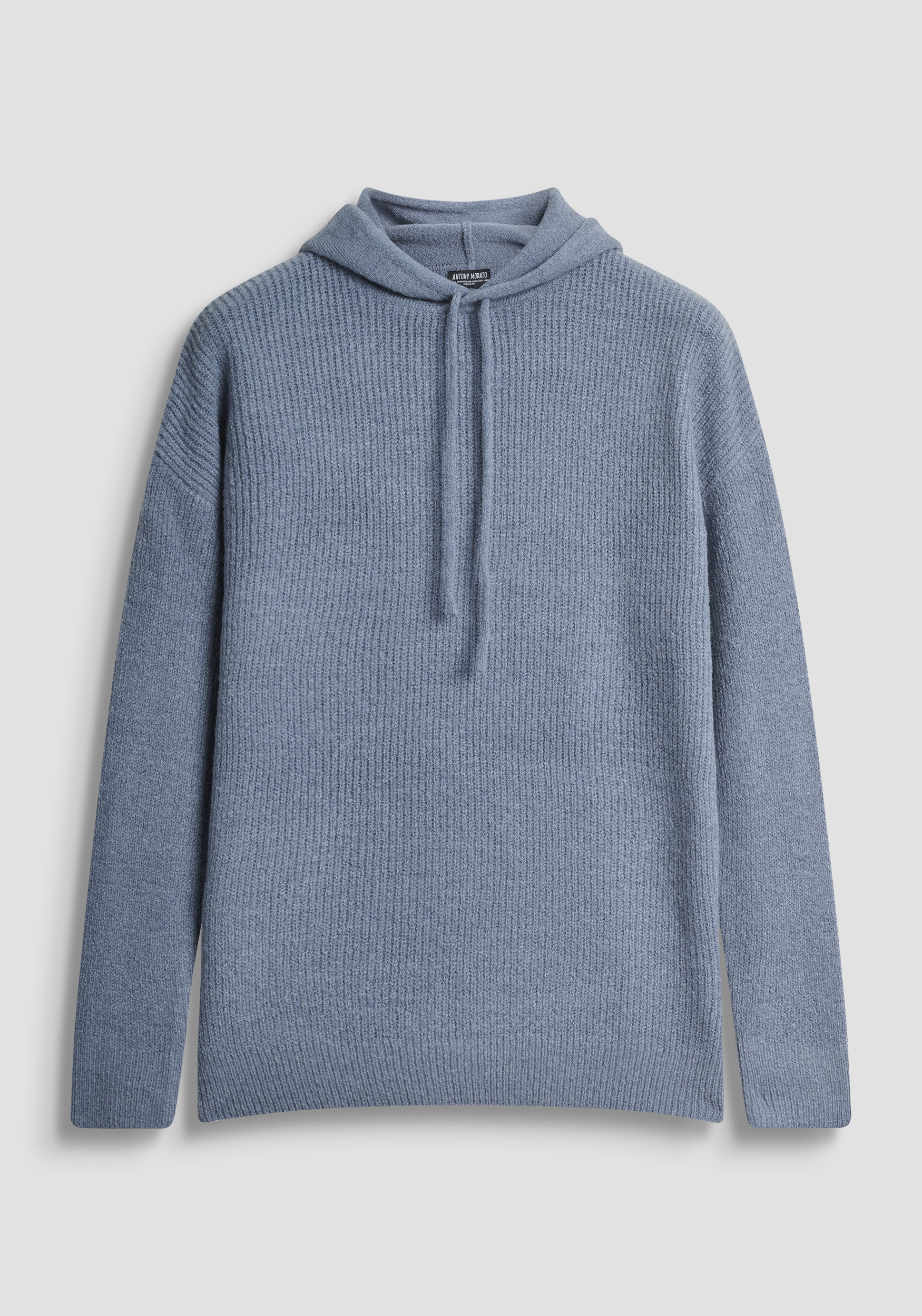 SUÉTER CON CAPUCHA REGULAR FIT EN MEZCLA DE LANA Y MOHAIR