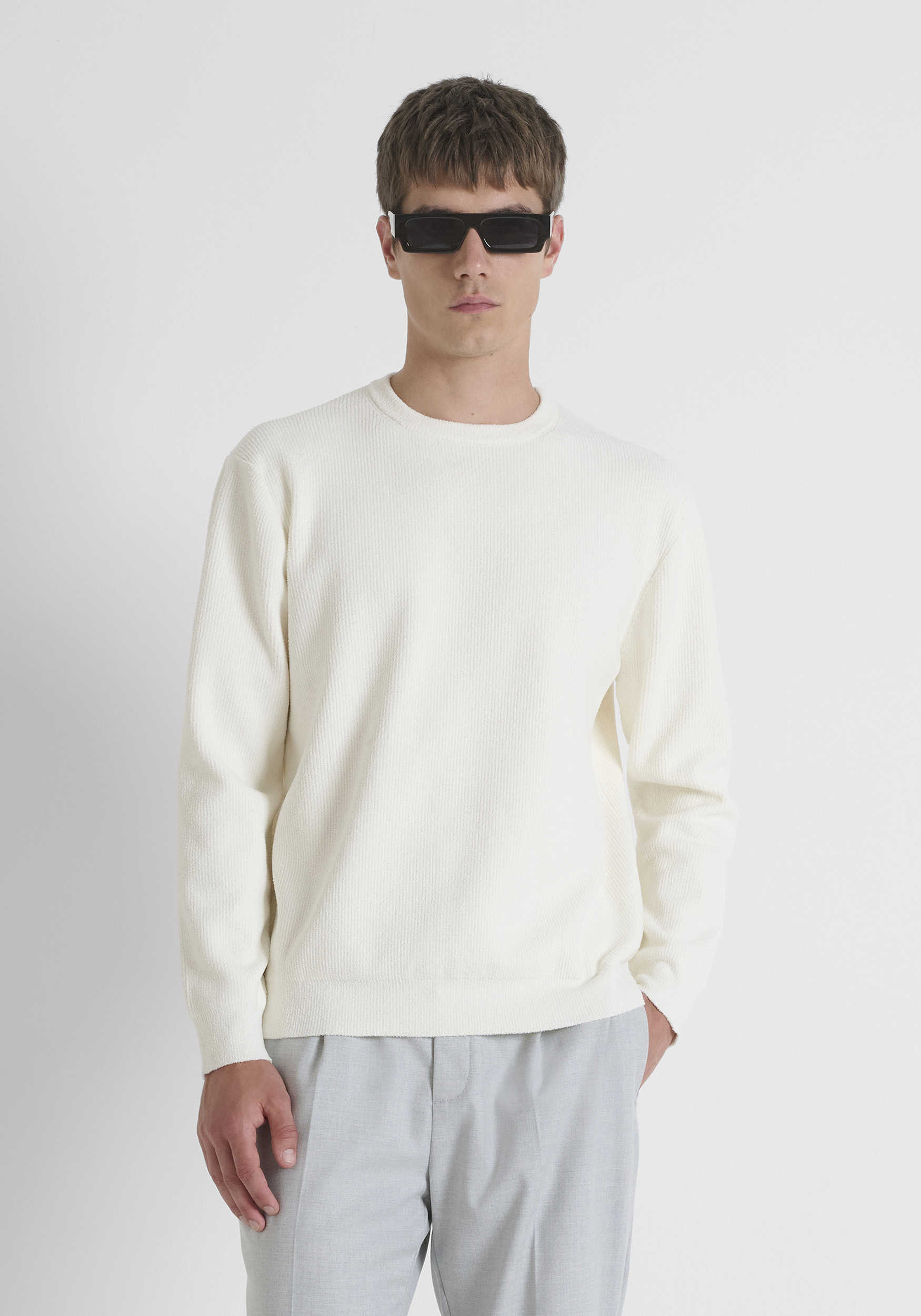 MAGLIA REGULAR FIT IN FILATO SUPER SOFT