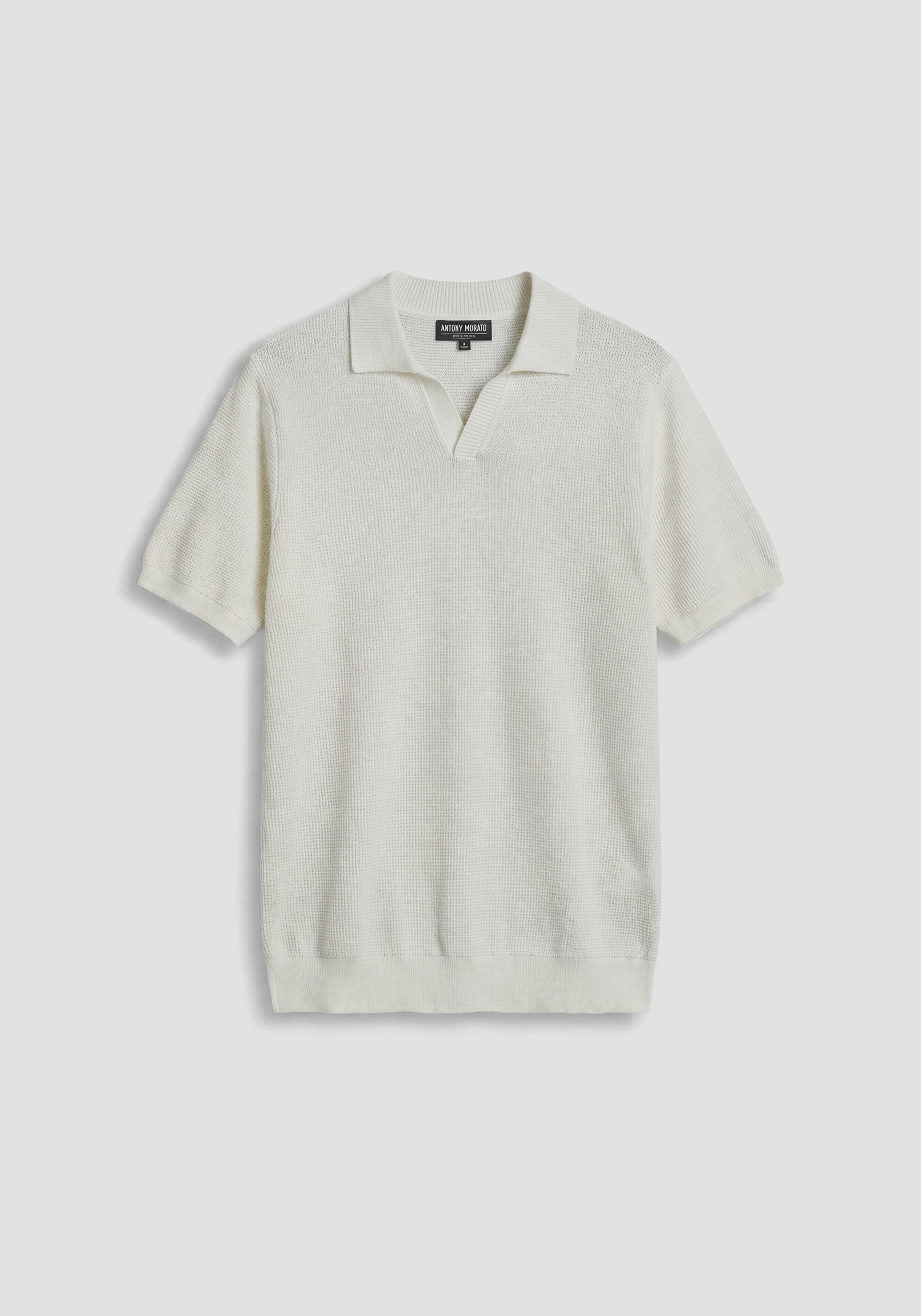 JERSEY TIPO POLO REGULAR FIT DE MEZCLA DE VISCOSA DE HILO SUPERFINO