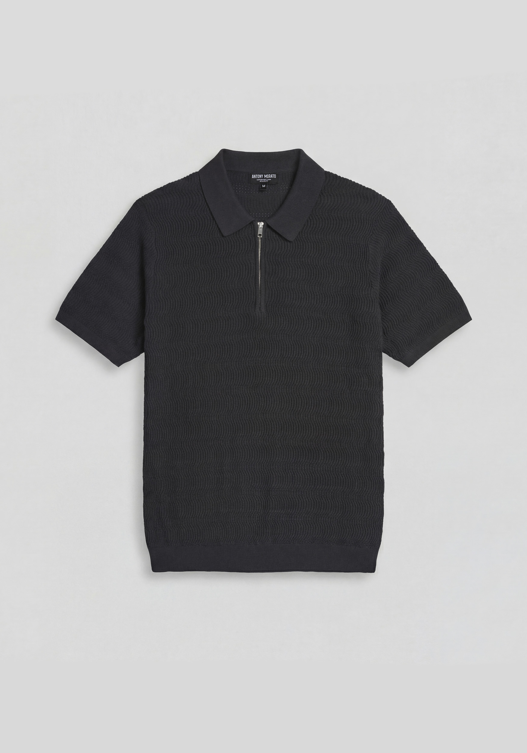 REGULAR FIT JACQUARD COTTON JERSEY