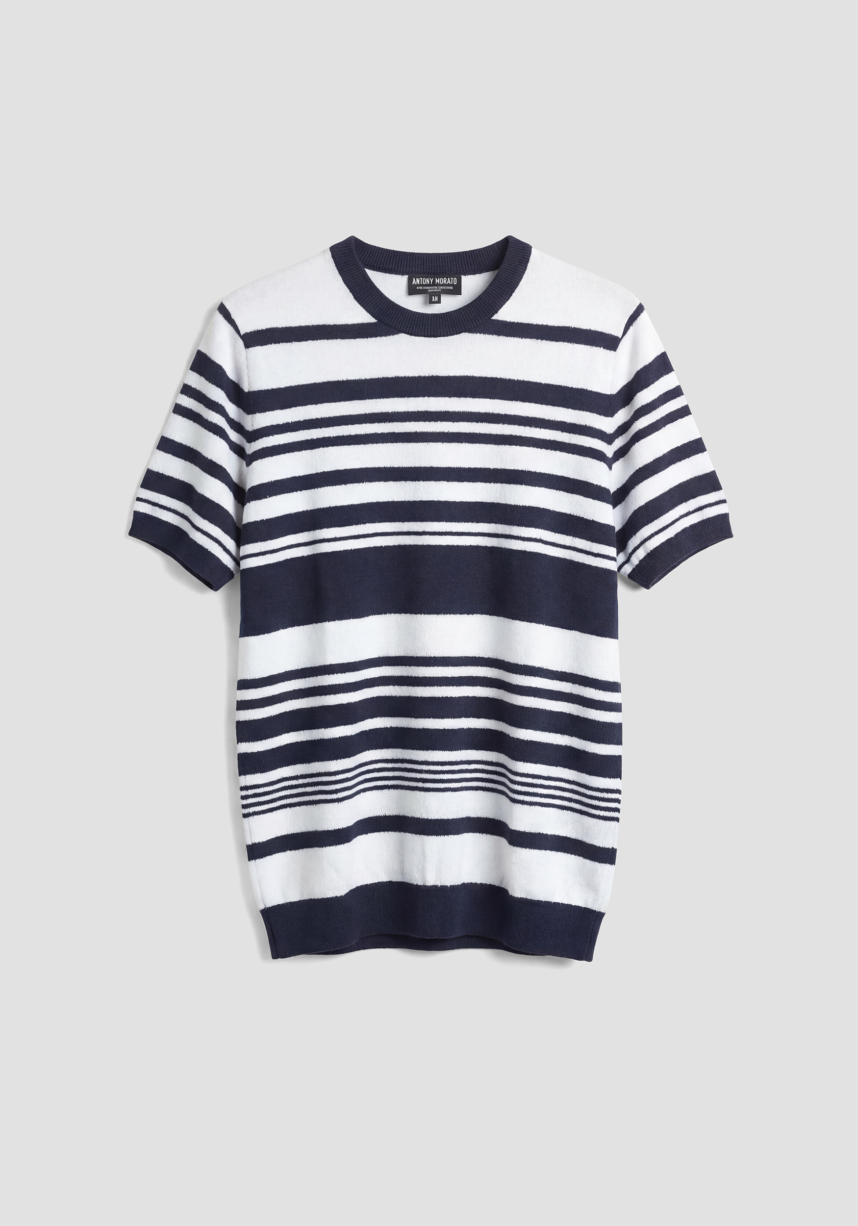 REGULAR FIT CREW NECK JERSEY IN COTTON BLEND YARN