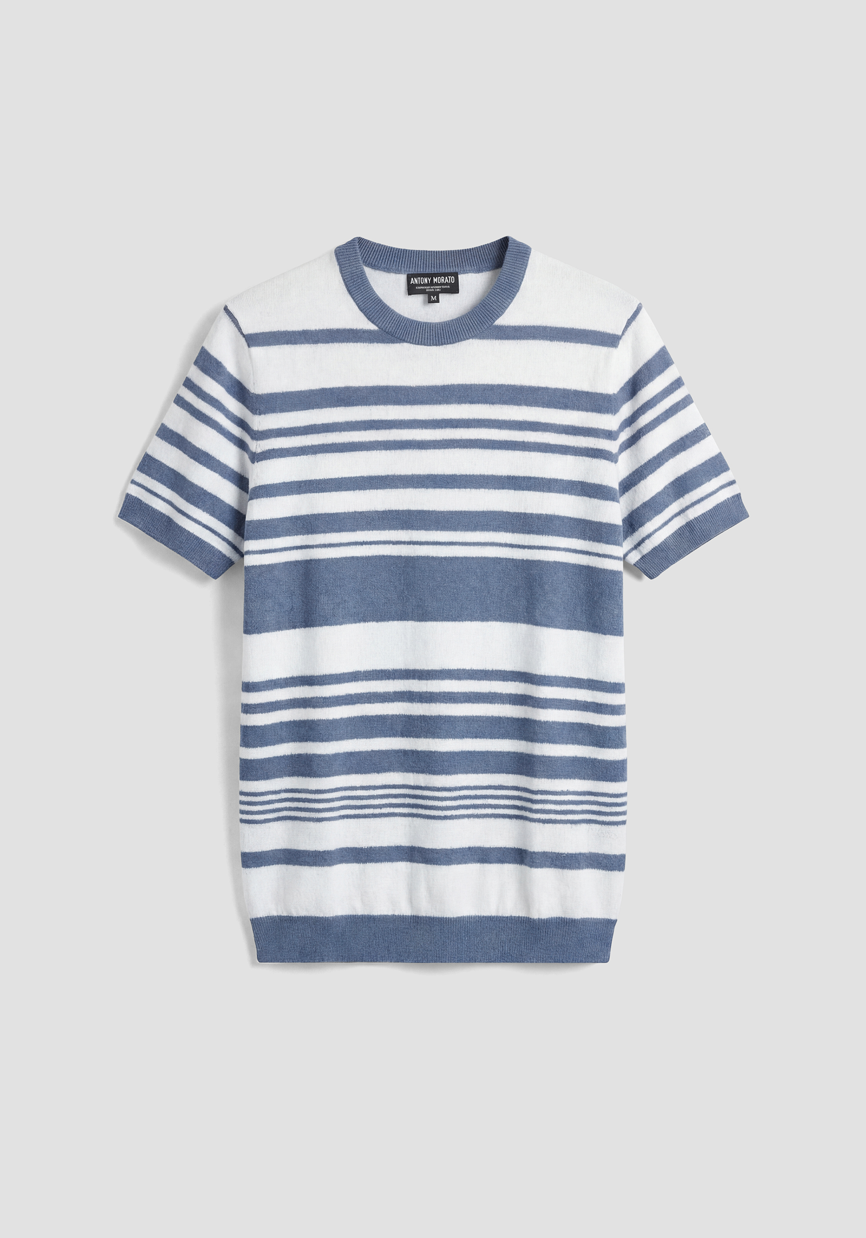 REGULAR FIT CREW NECK JERSEY IN COTTON BLEND YARN