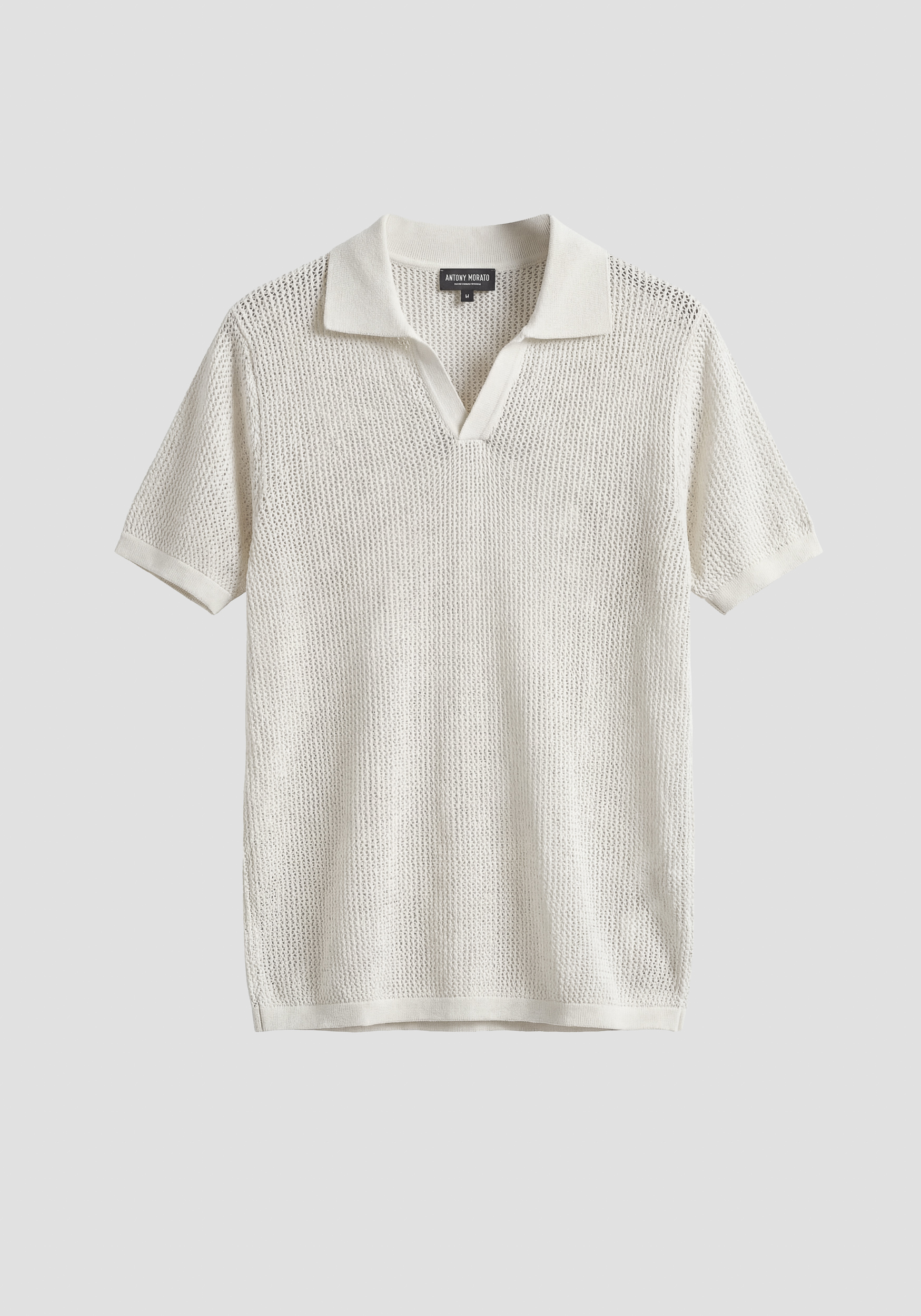 JERSEY TIPO POLO DE MANGA CORTA REGULAR FIT DE MEZCLA DE ALGODÓN SUAVE