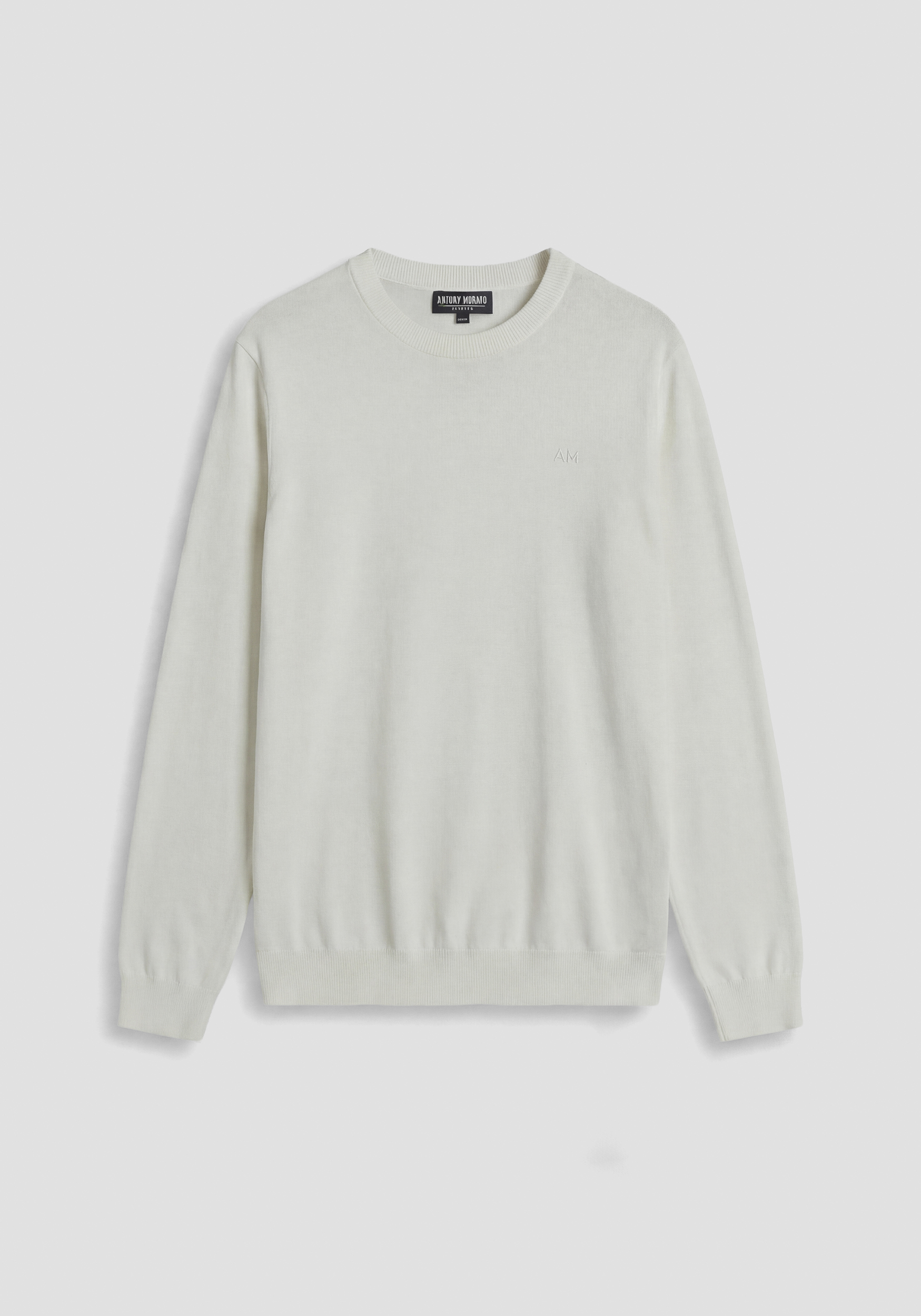 JERSEY DE CUELLO REDONDO REGULAR FIT DE MEZCLA DE ALGODÓN SUAVE CON ESTAMPADO