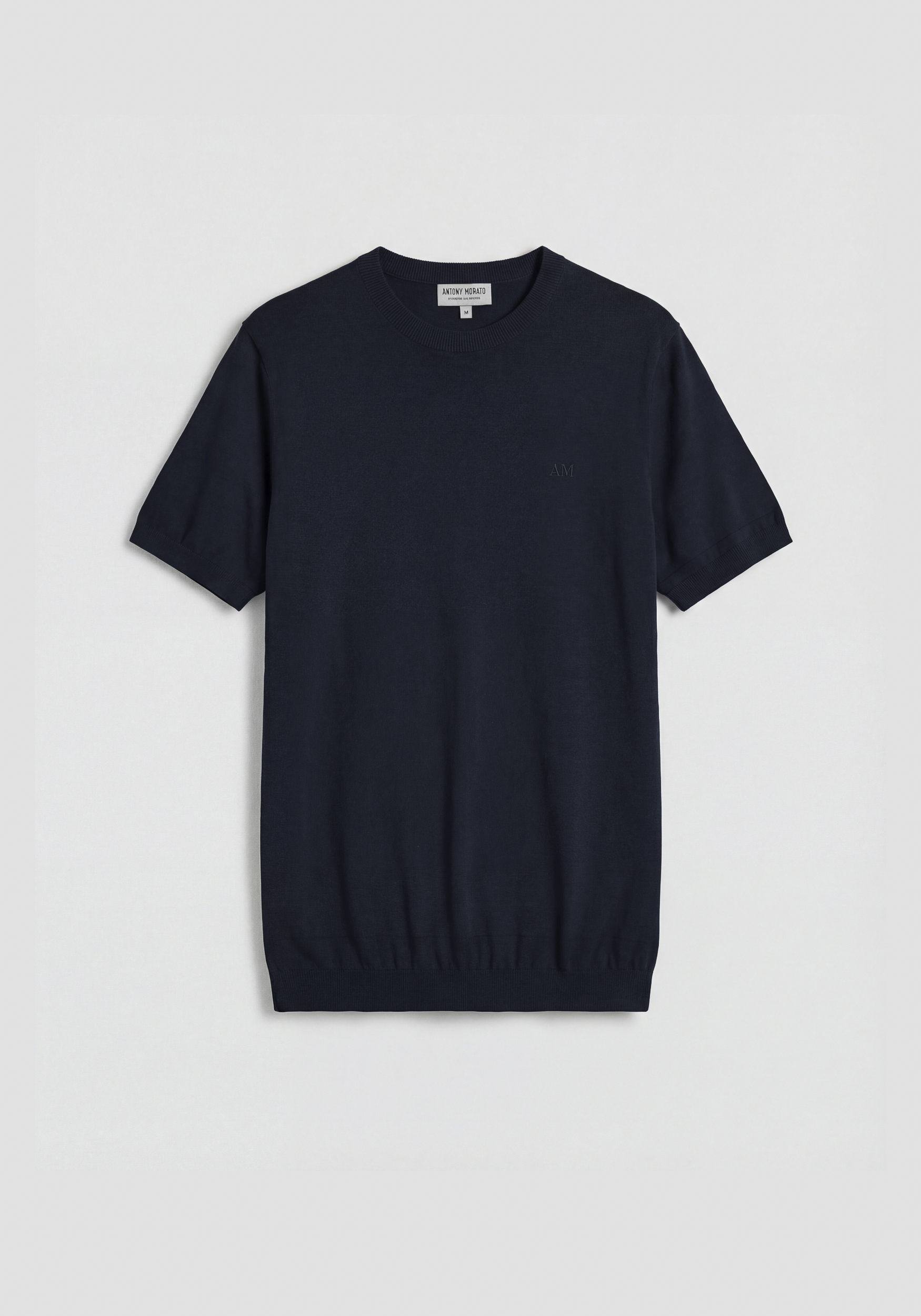 JERSEY DE CUELLO REDONDO REGULAR FIT DE MANGA CORTA DE MEZCLA DE ALGODÓN SUAVE CON ESTAMPADO