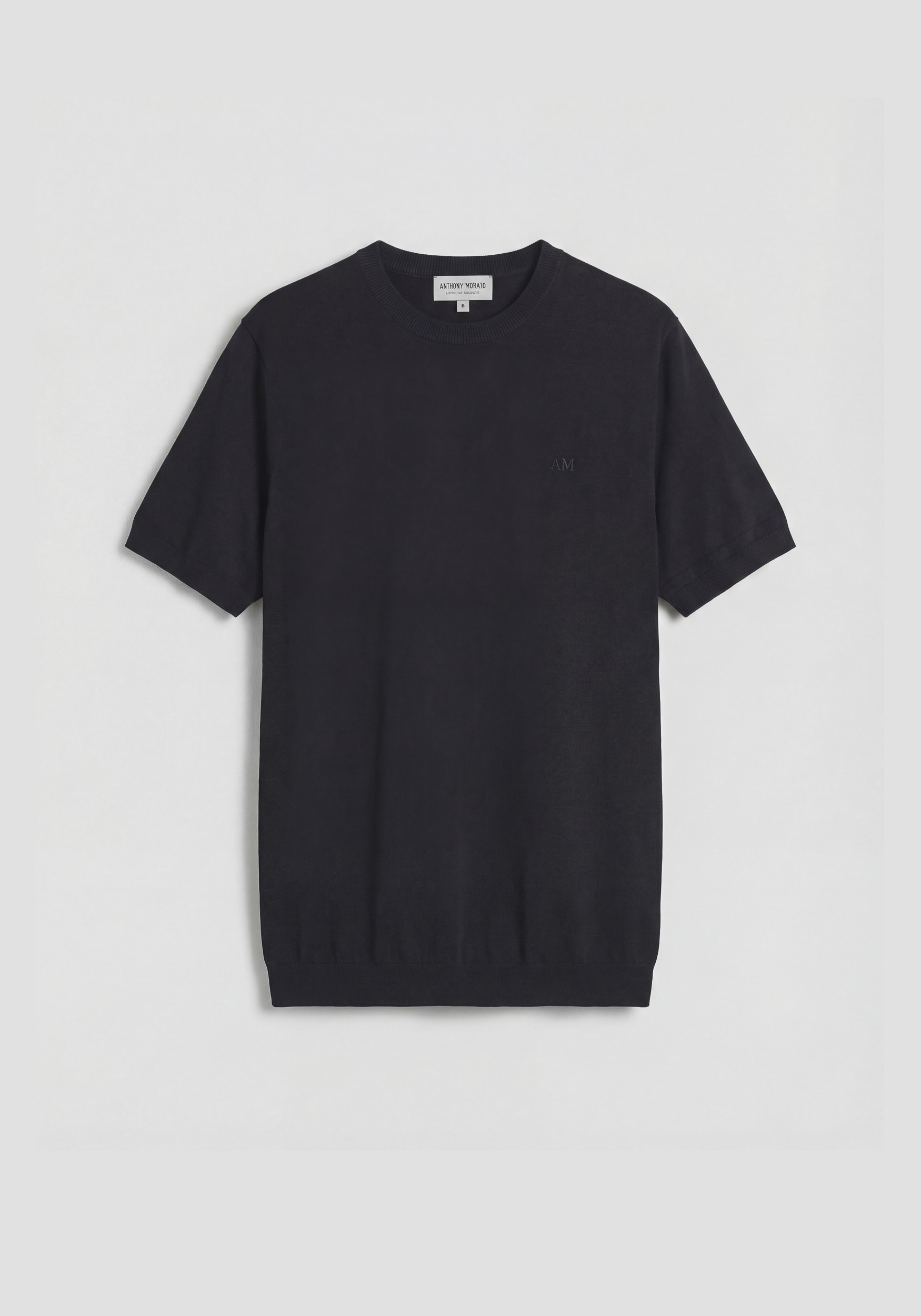 JERSEY DE CUELLO REDONDO REGULAR FIT DE MANGA CORTA DE MEZCLA DE ALGODÓN SUAVE CON ESTAMPADO