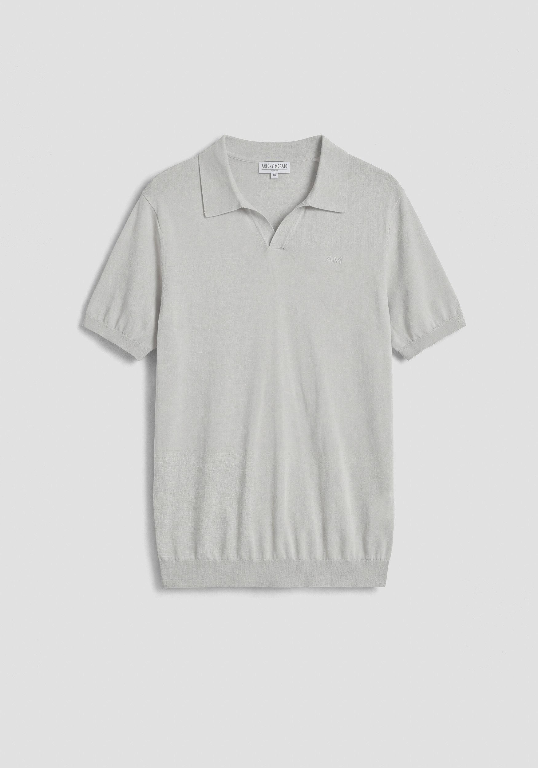 SLIM FIT POLO SHIRT IN SOFT SILK AND TENCELL BLEND YARN