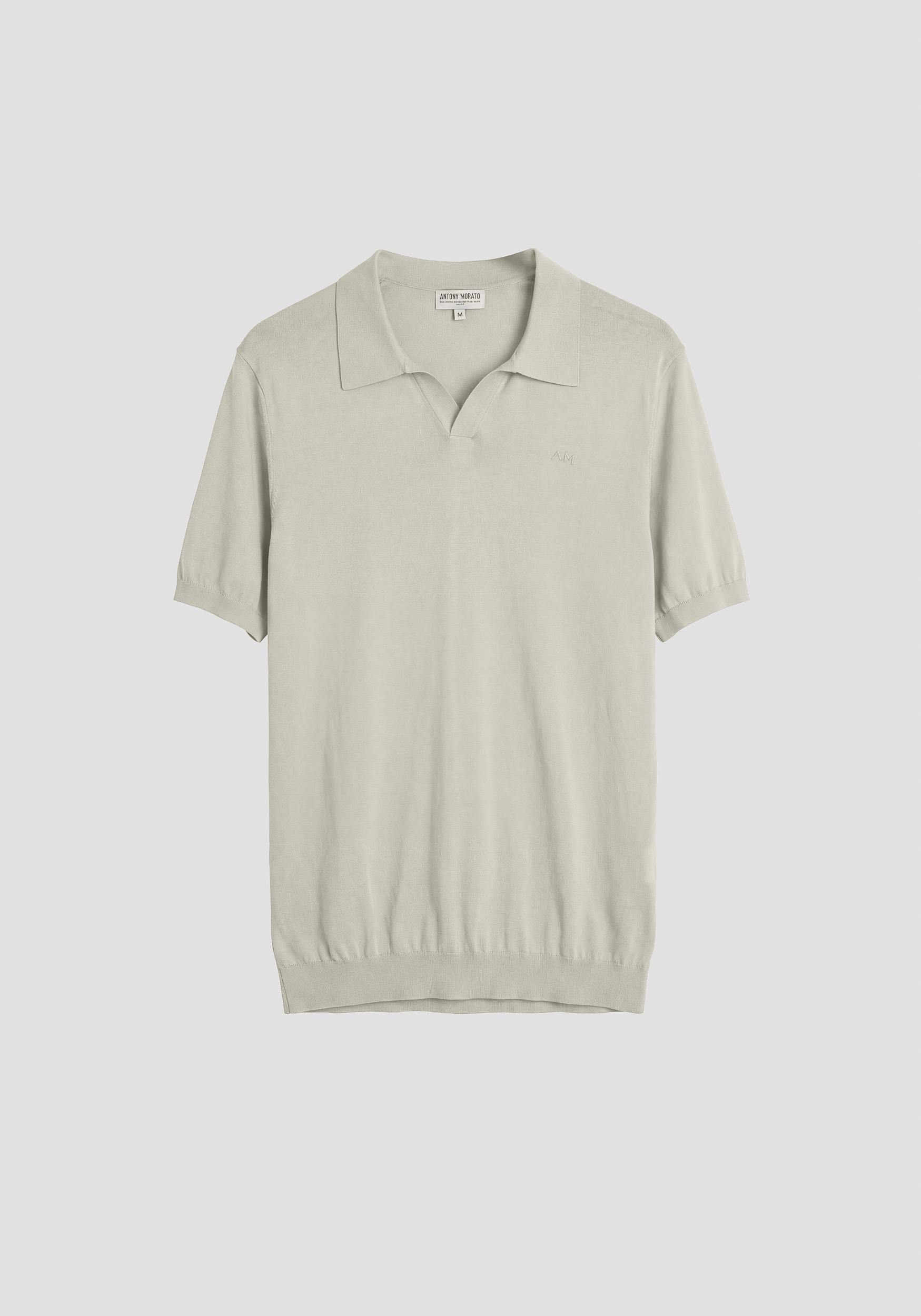 SLIM FIT POLO SHIRT IN SOFT SILK AND TENCELL BLEND YARN