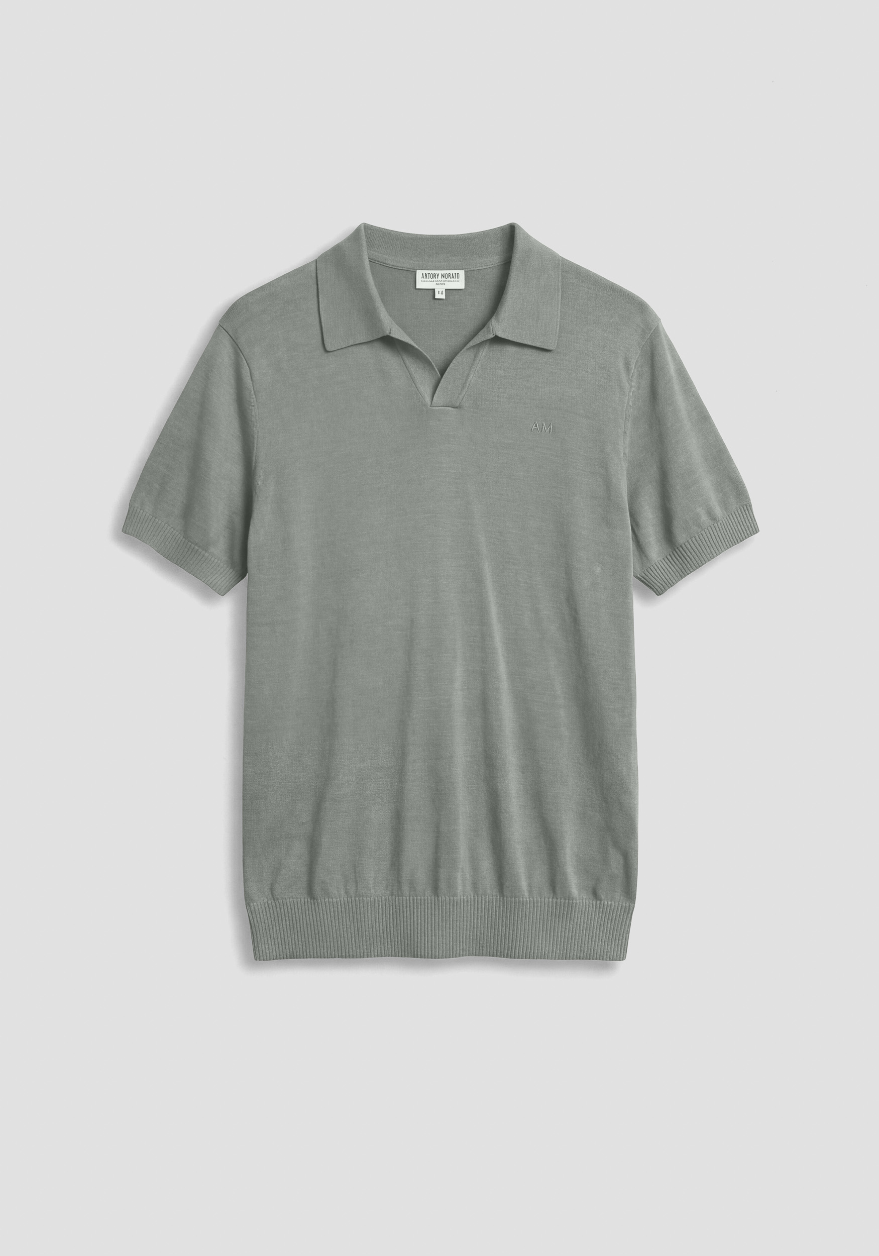 SLIM FIT POLO SHIRT IN SOFT SILK AND TENCELL BLEND YARN