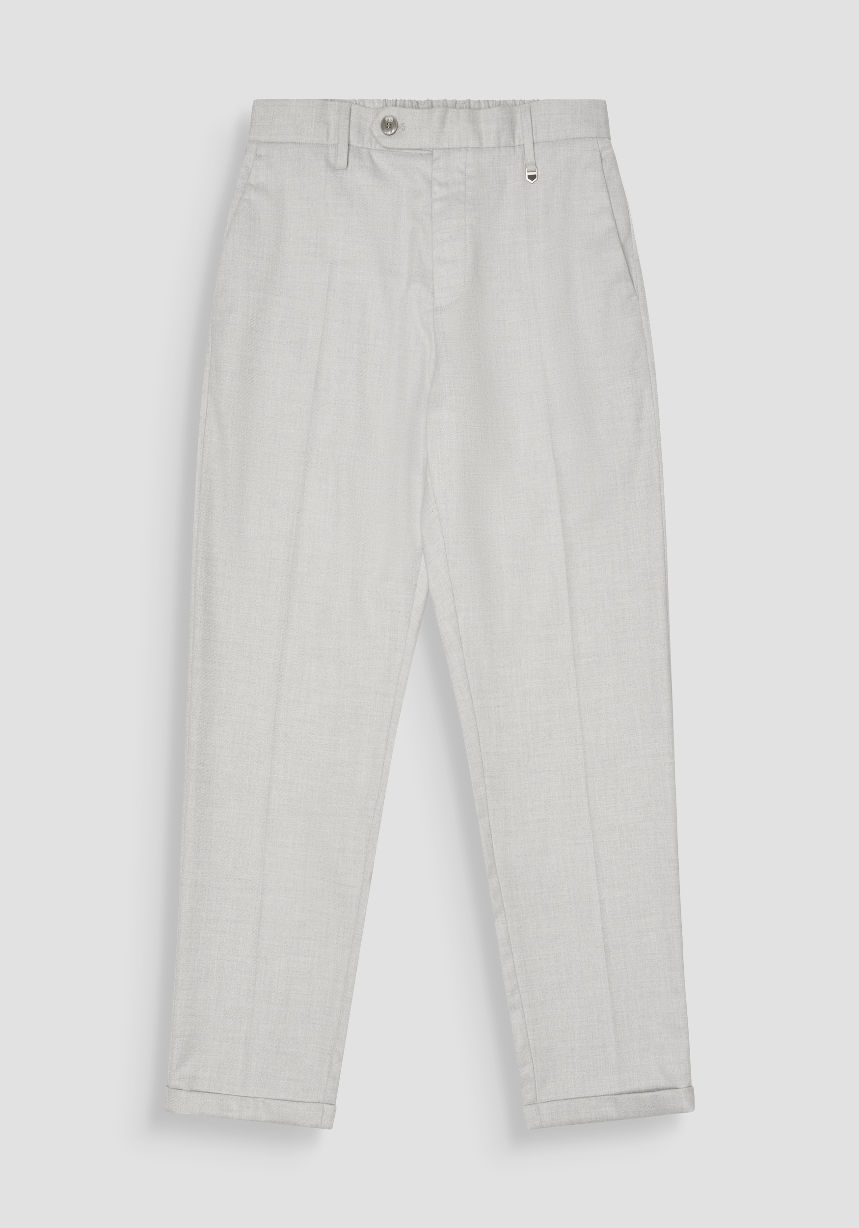 PANTALONES SLIM FIT LARGO TOBILLO «RAD» EN SARGA MEZCLA DE VISCOSA ELÁSTICA