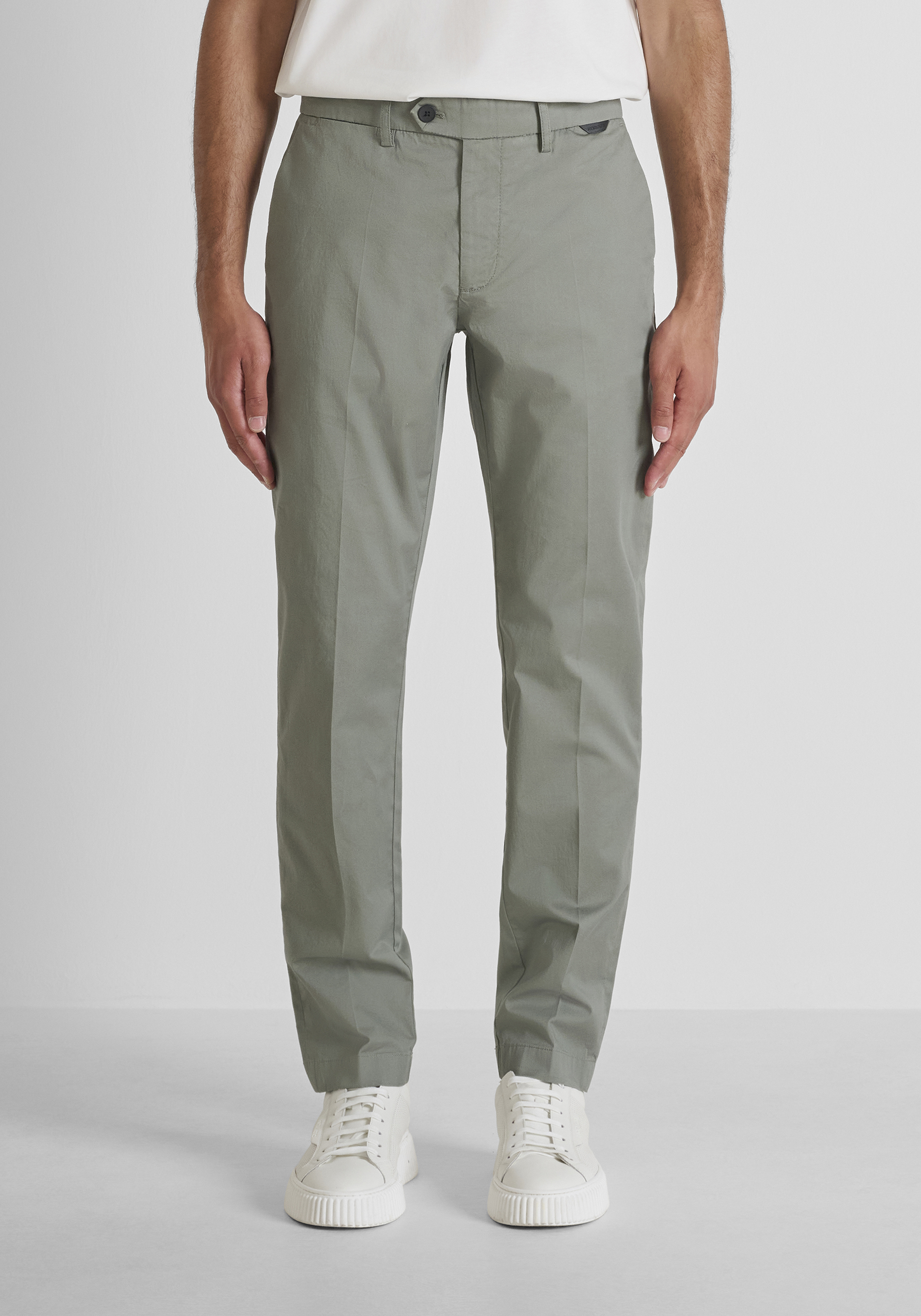 PANTALONES SLIM FIT «MARK» DE MEZCLA DE SARGA DE ALGODÓN ELÁSTICO