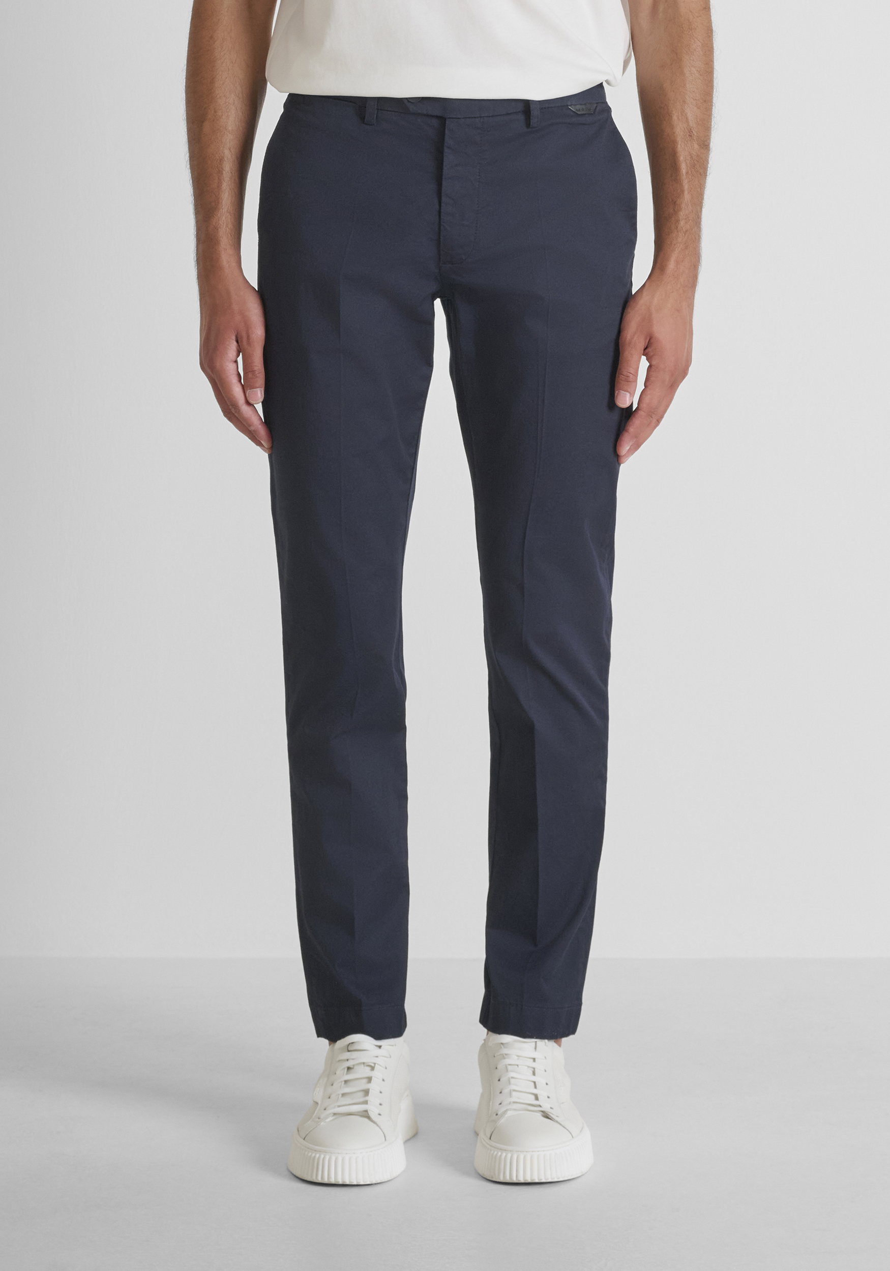 PANTALONES SLIM FIT «MARK» DE MEZCLA DE SARGA DE ALGODÓN ELÁSTICO