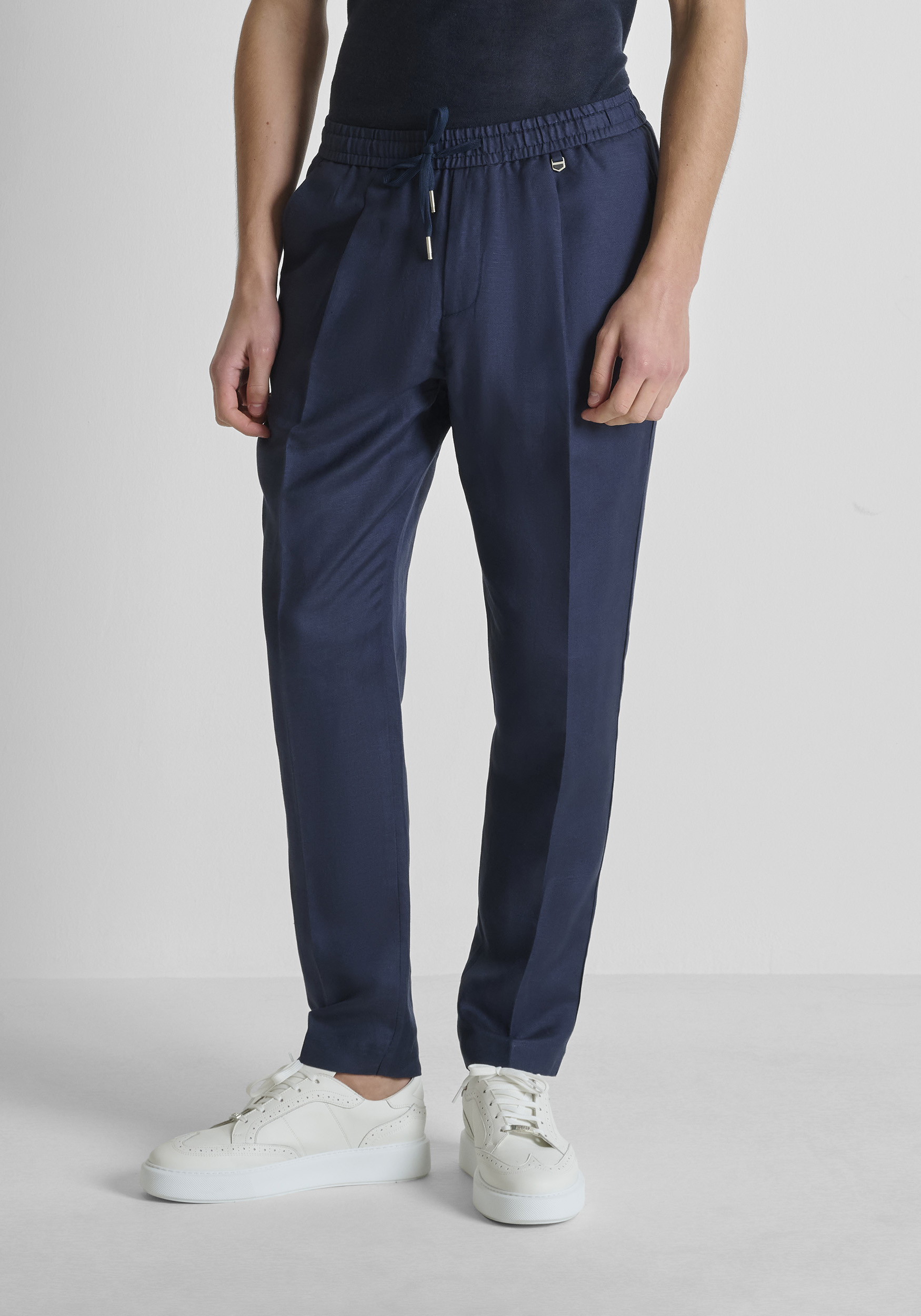 PANTALONES REGULAR FIT «NEIL» DE MEZCLA DE LINO SLUB