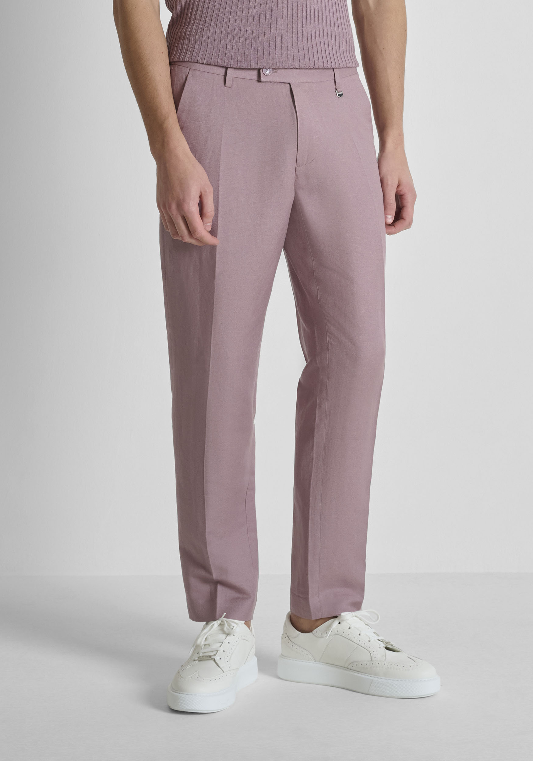 Imagen PANTALONES REGULAR FIT «JULIAN» DE MEZCLA DE LINO SLUB