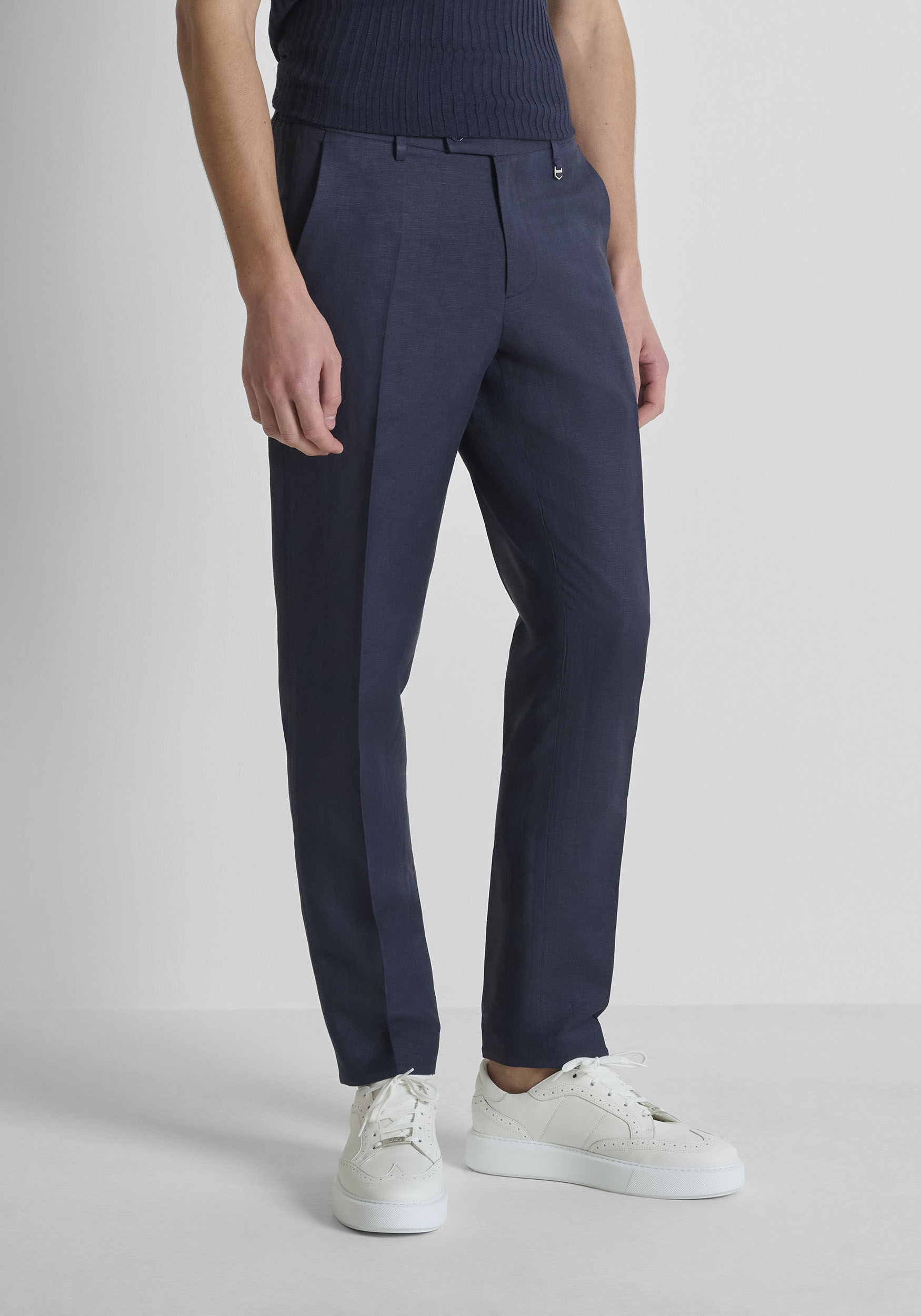 PANTALONES REGULAR FIT «JULIAN» DE MEZCLA DE LINO SLUB